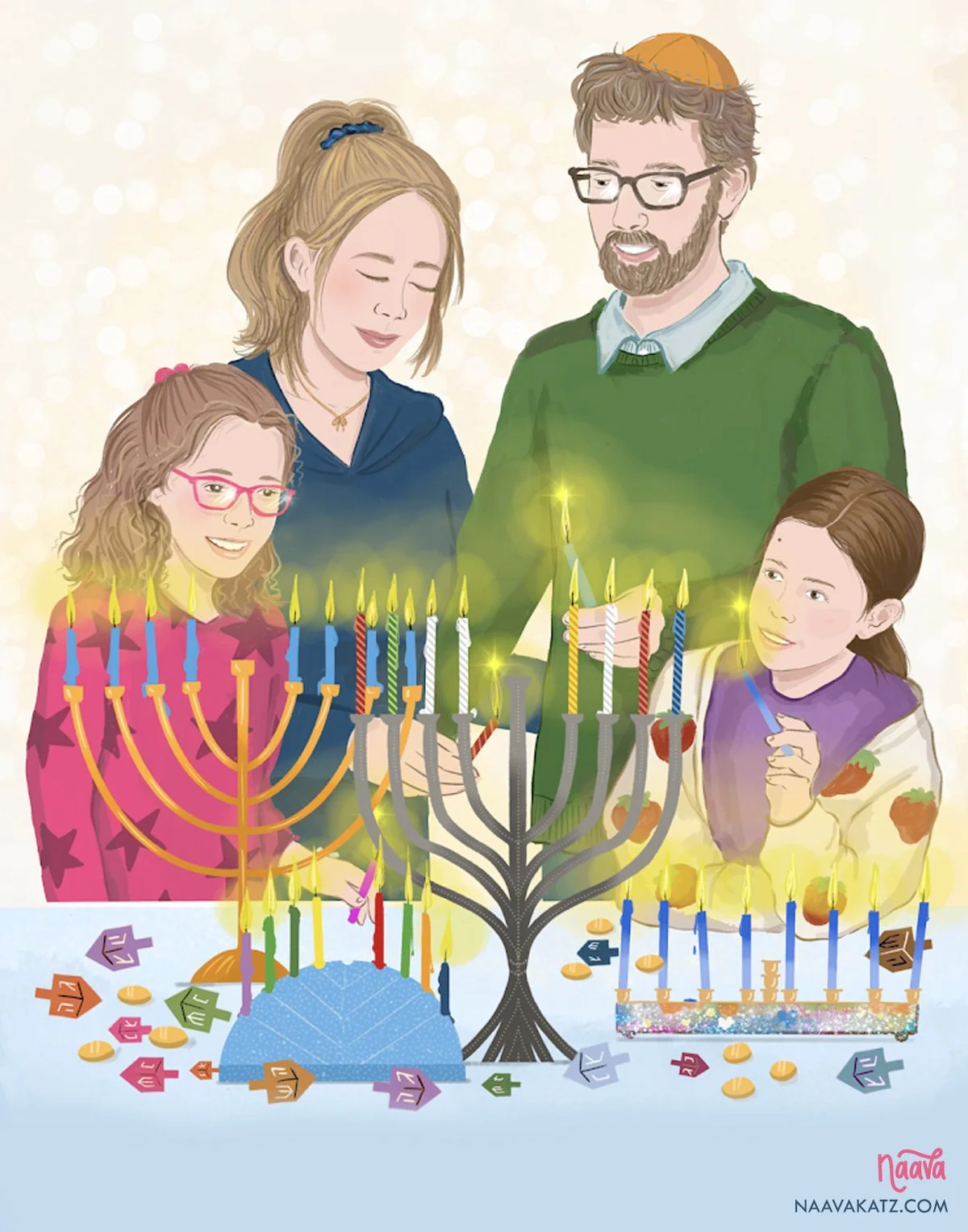 Naava Katz - Family Menorah.jpg