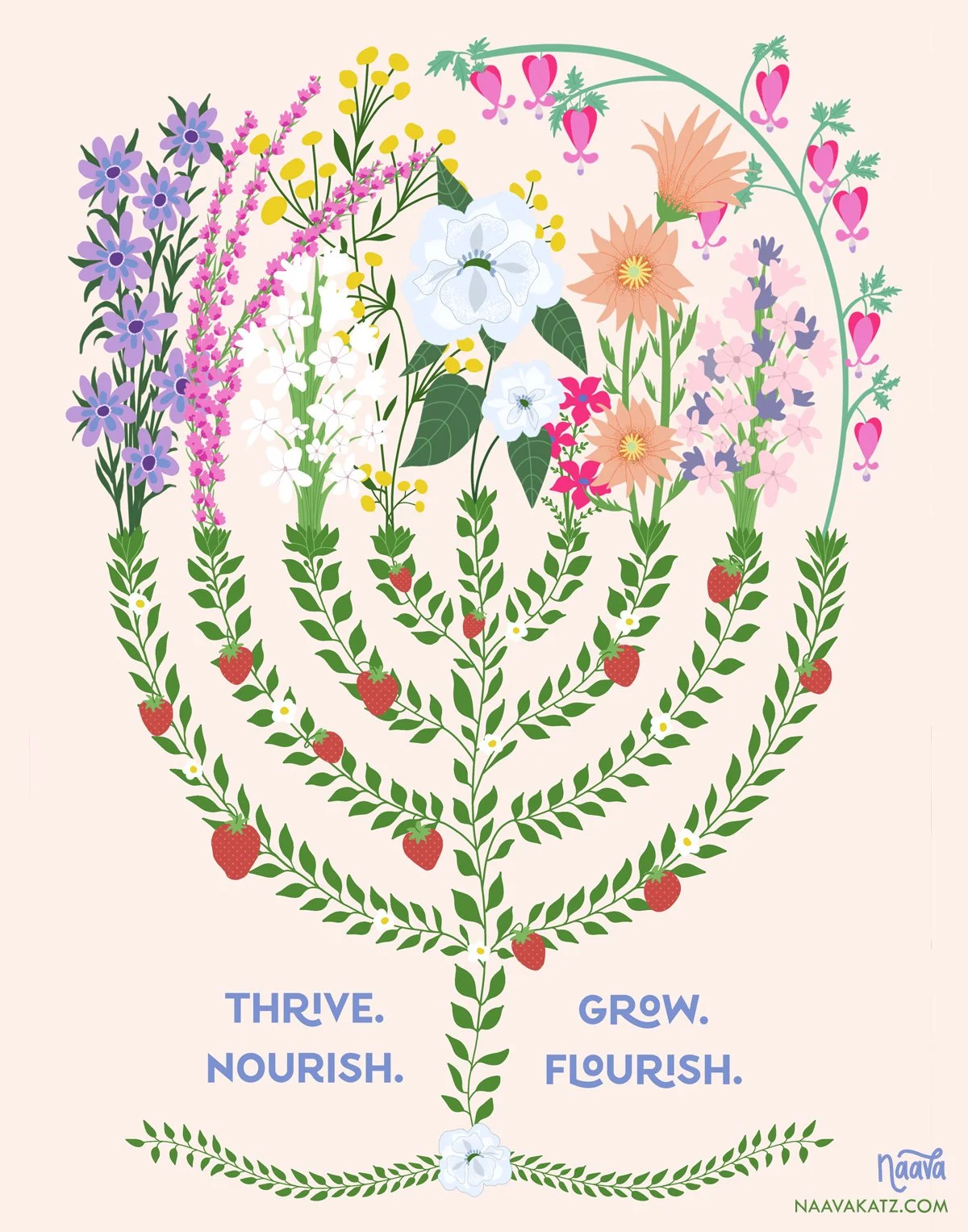 Naava Katz - Floral Menorah.jpg