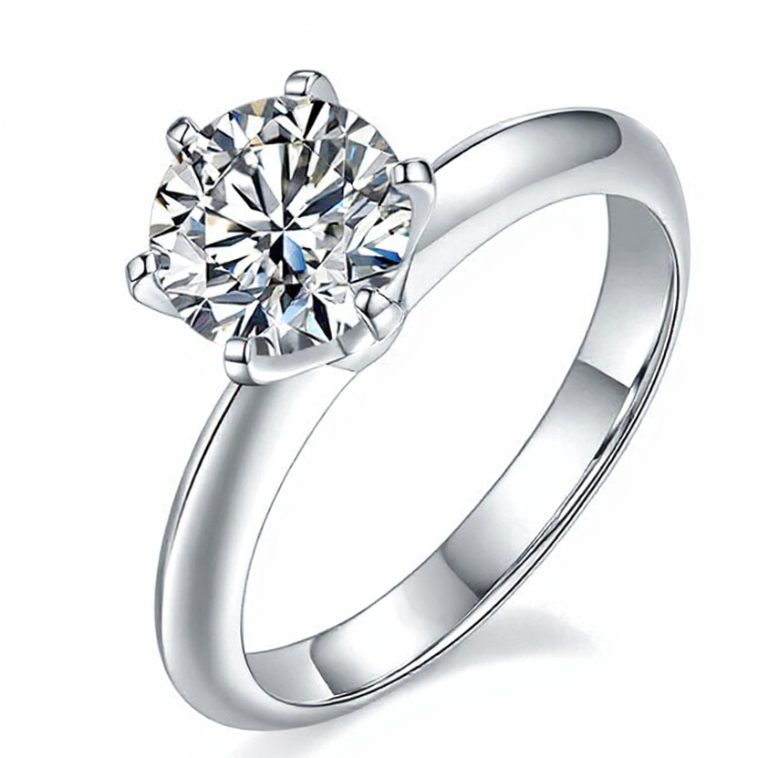 Round Cut Engagement Ring