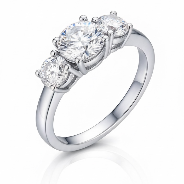 Three Stone Engagement Ring