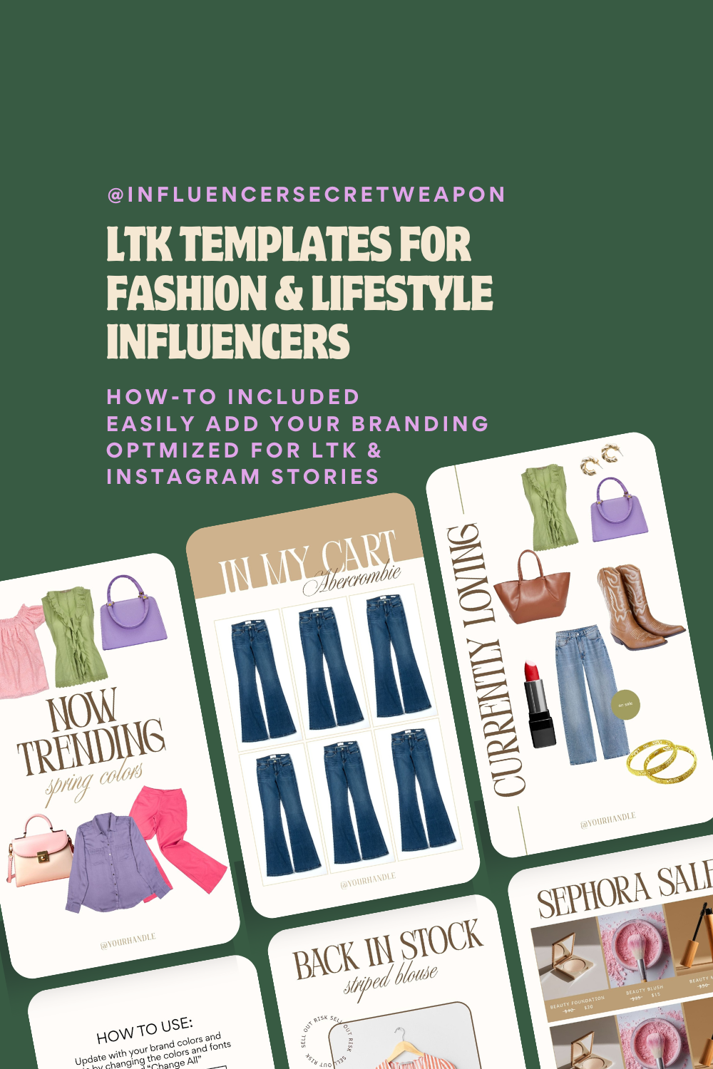 LTK Templates for Fashion Influencers