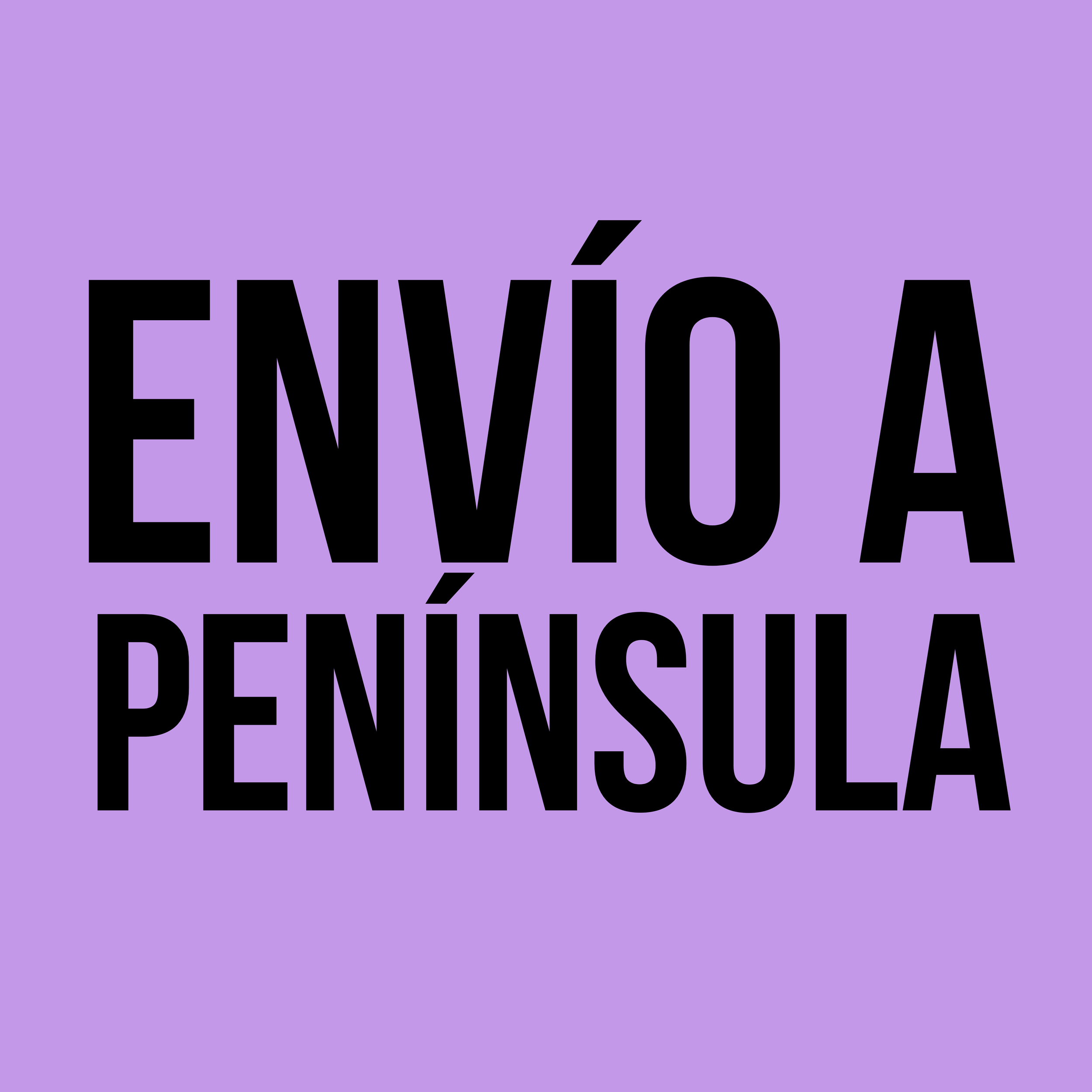 Envío a península
