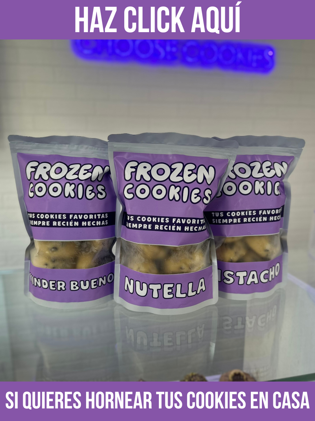 Frozen cookies Baked by Alba