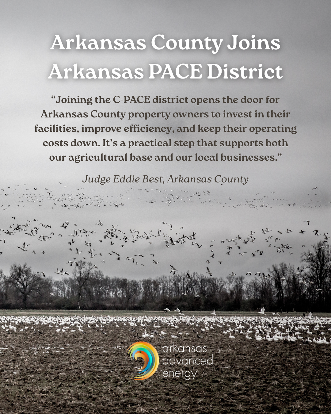 Arkansas&nbsp;Advanced Energy expands Arkansas PACE District to Arkansas County