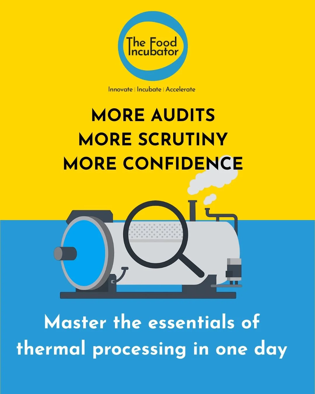 🔍 For Supermarket Auditors & Technical Teams: Master the Art of Thermal Processing 🔍
Audits are getting tougher. Scrutiny is rising. Food safety has never been under a brighter spotlight.
Our Thermal Process – One Day Course is designed
