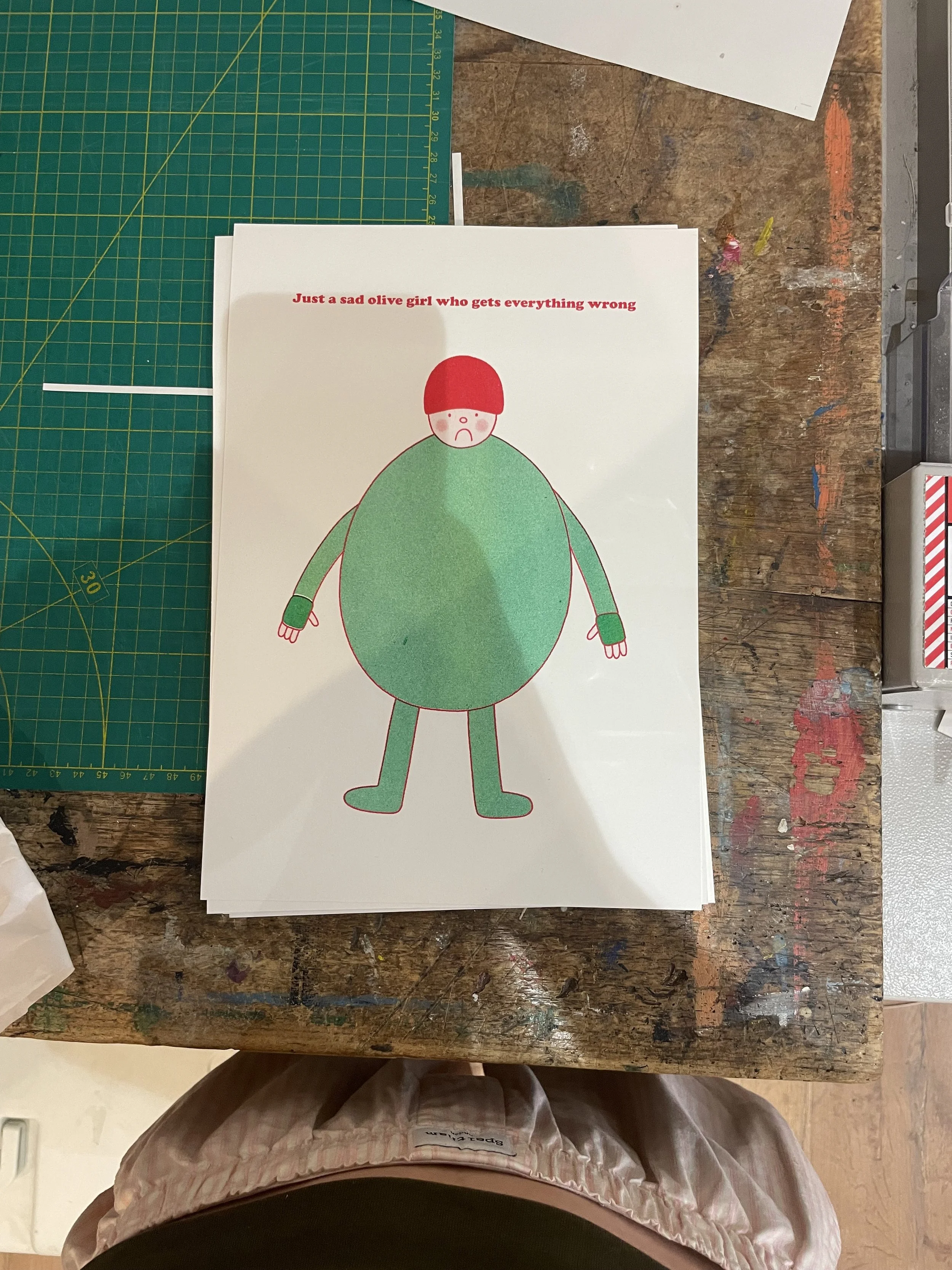 Georgia - Riso printed by me at Burley Fisher 🫒