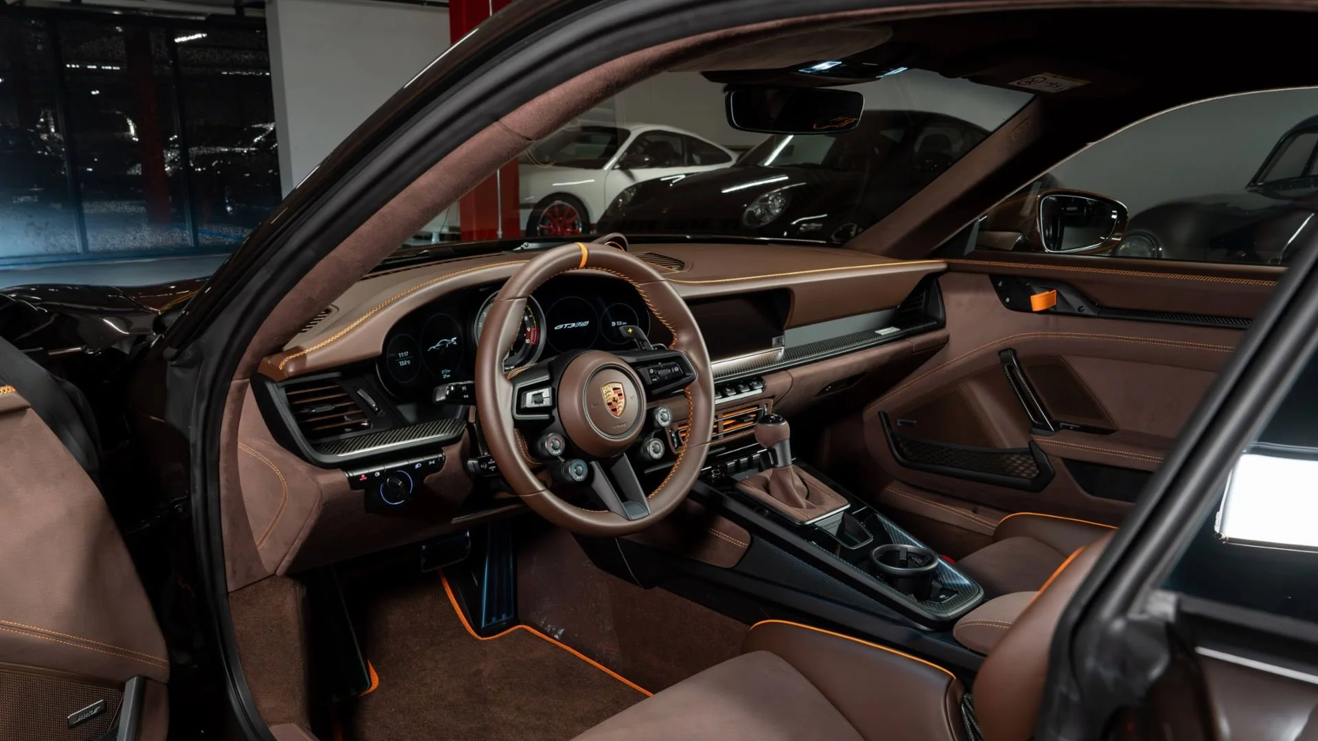 Porsche 911 GT3 RS Sonderwunsch Macadamia Innenraum