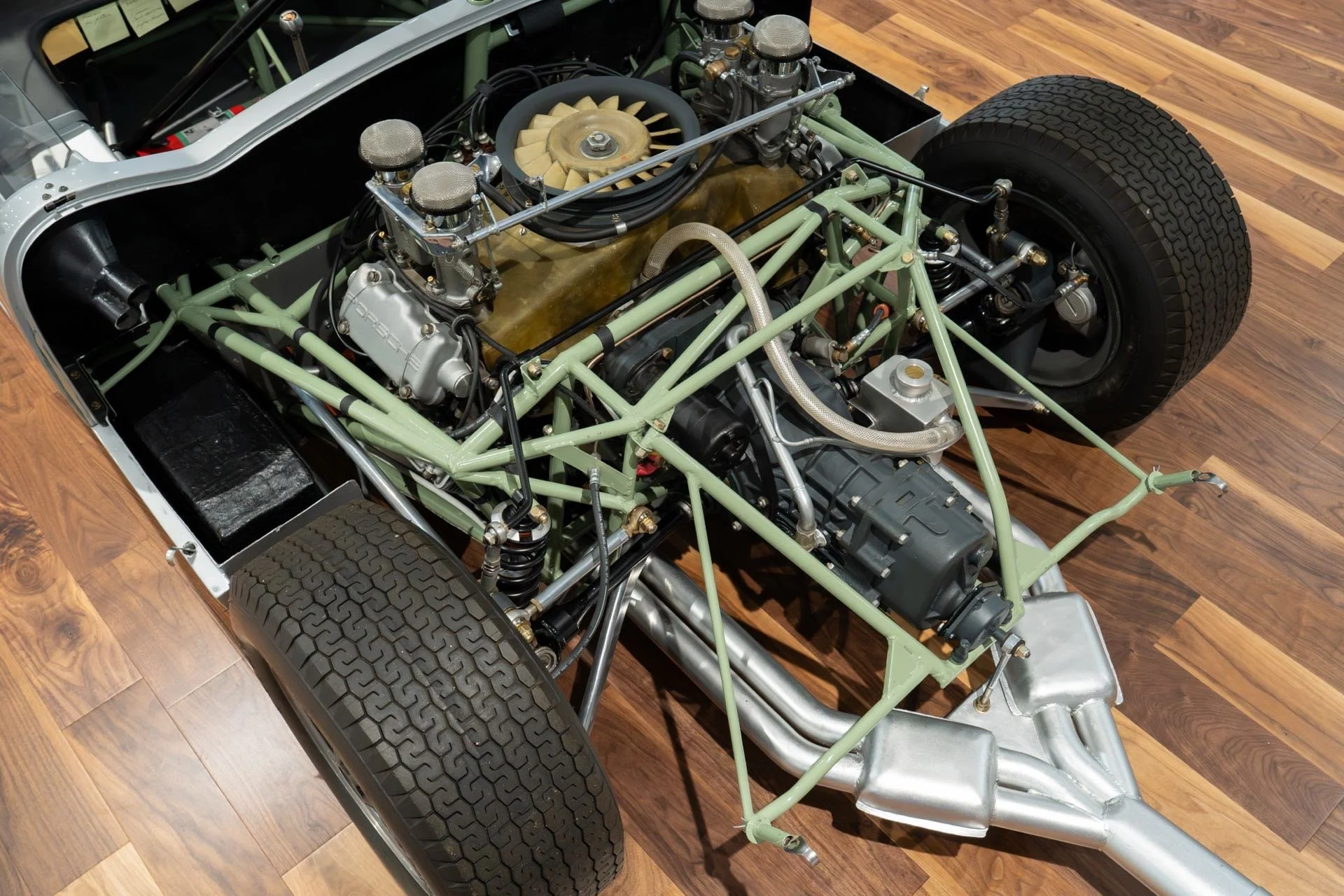 Der Motor des Elva Porsche Mk VII S