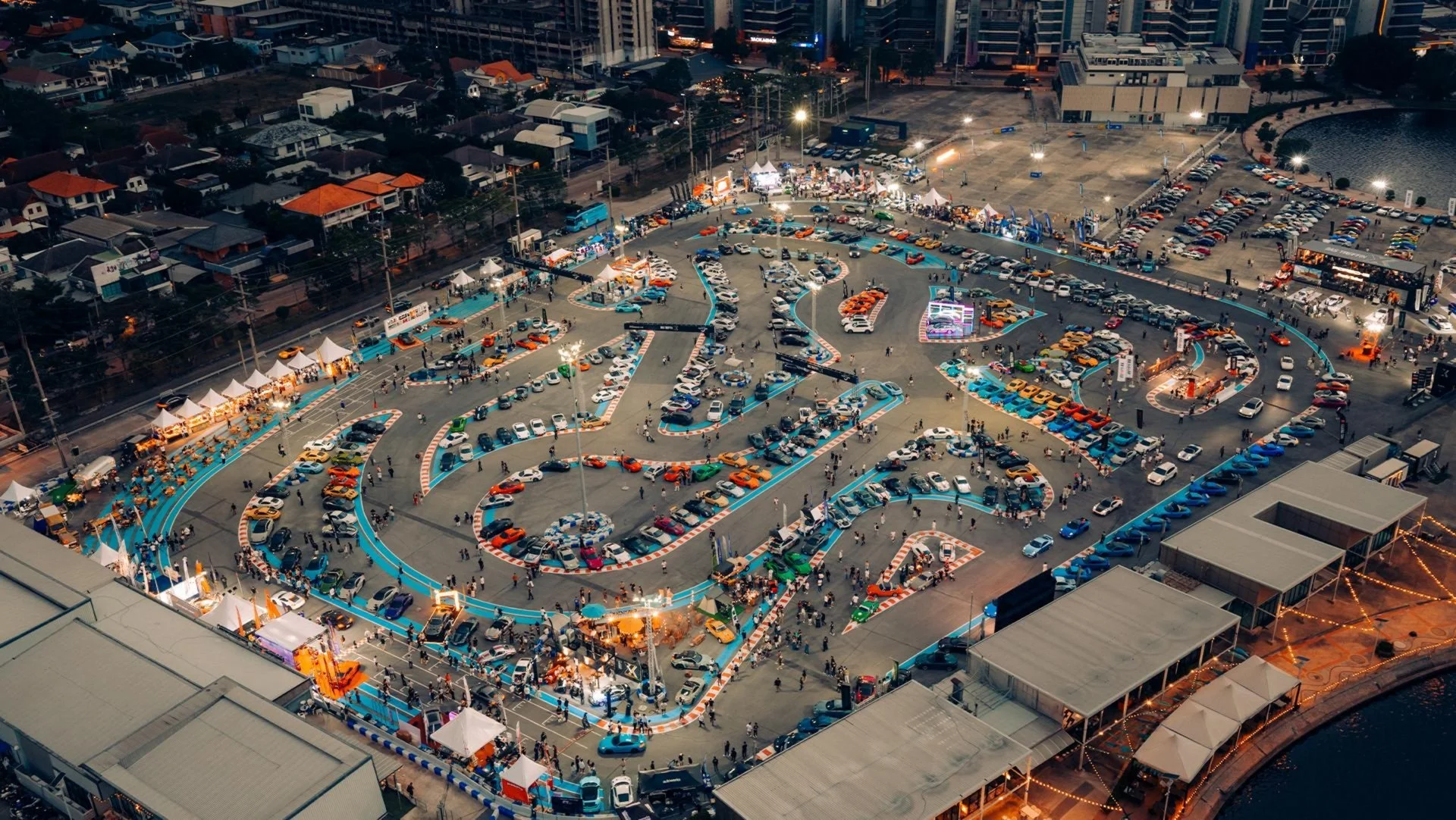 Das Treffen X Thailand aus der Luft