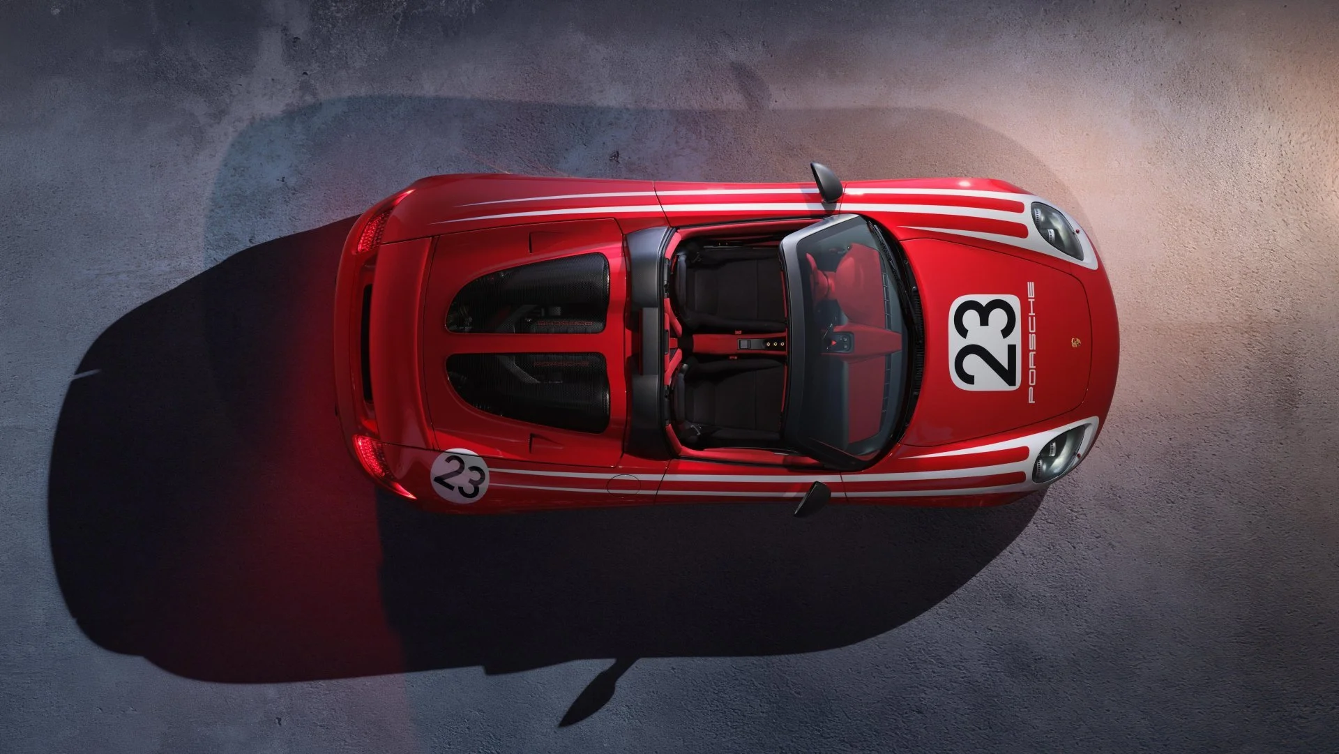 Porsche Carrera GT Salzburg-Design von oben