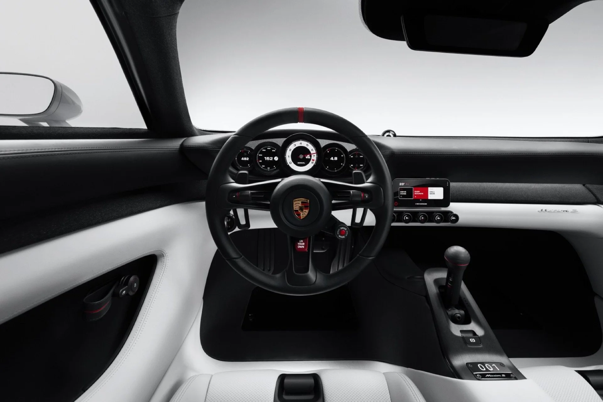 Porsche Mission S Supersportwagen Interieur