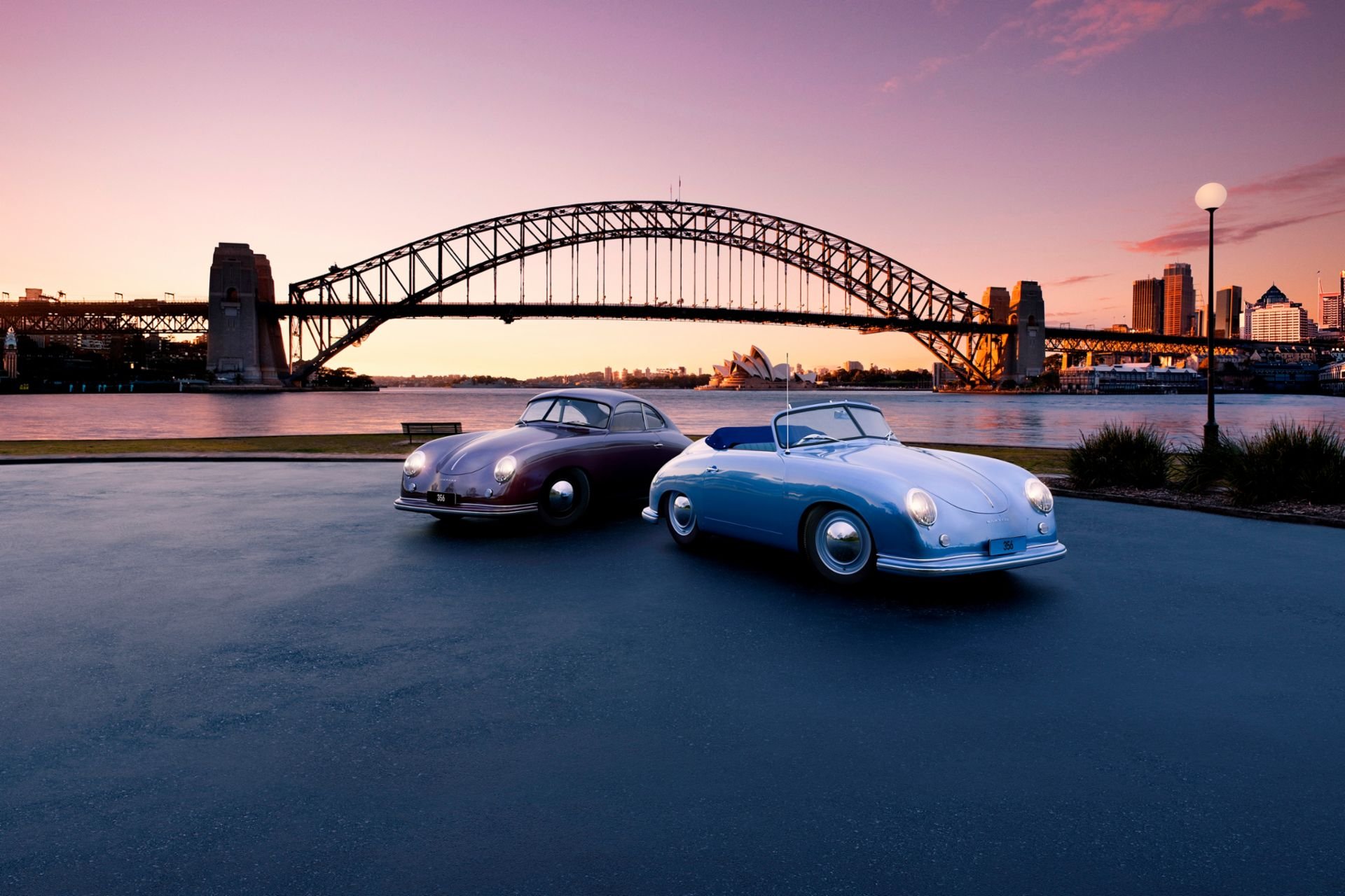 Erste 2 Porsche in Australien 356 Coupé und Cabrio