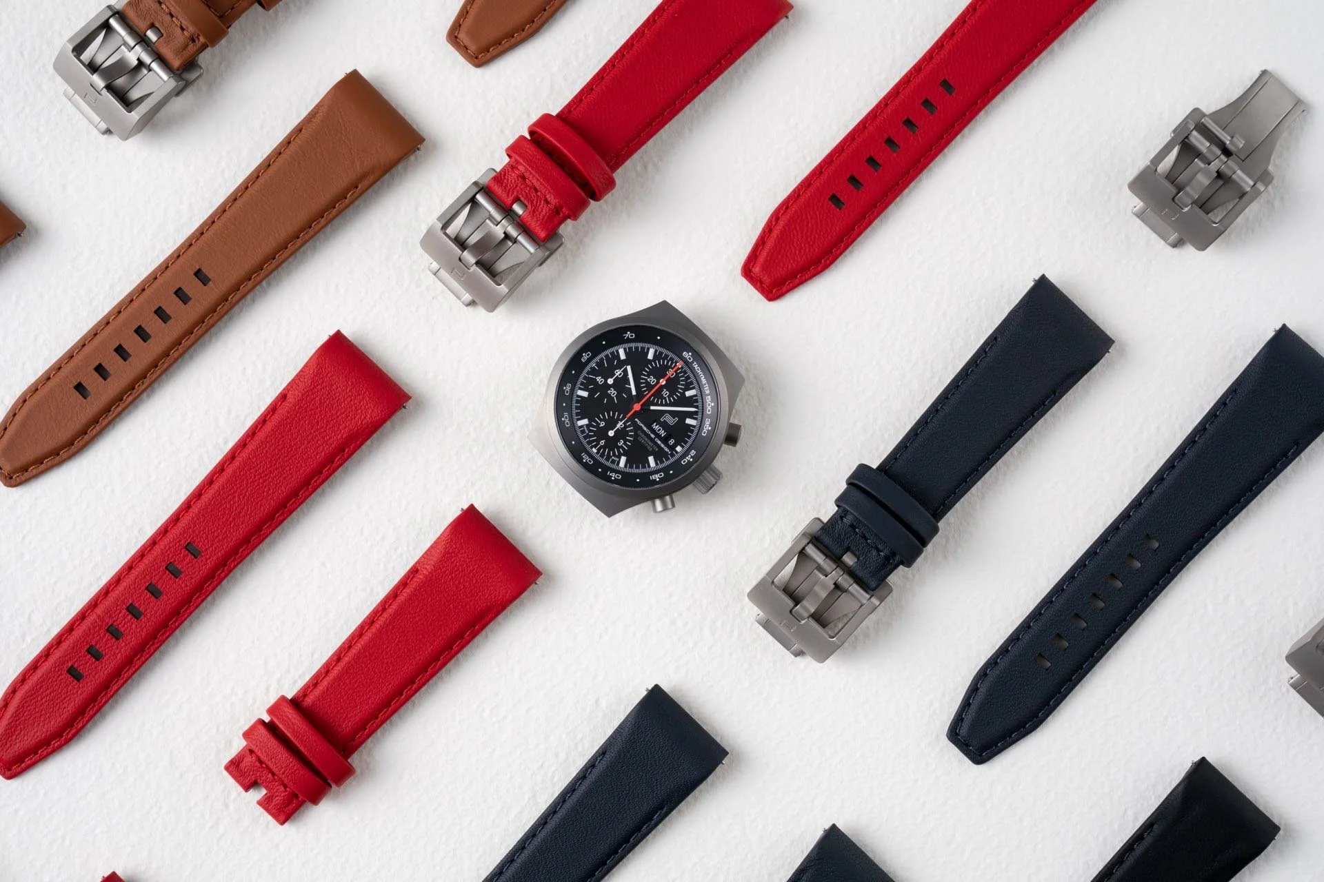 Porsche Design Chronograph 1 All Titanium Numbered Edition Lederband