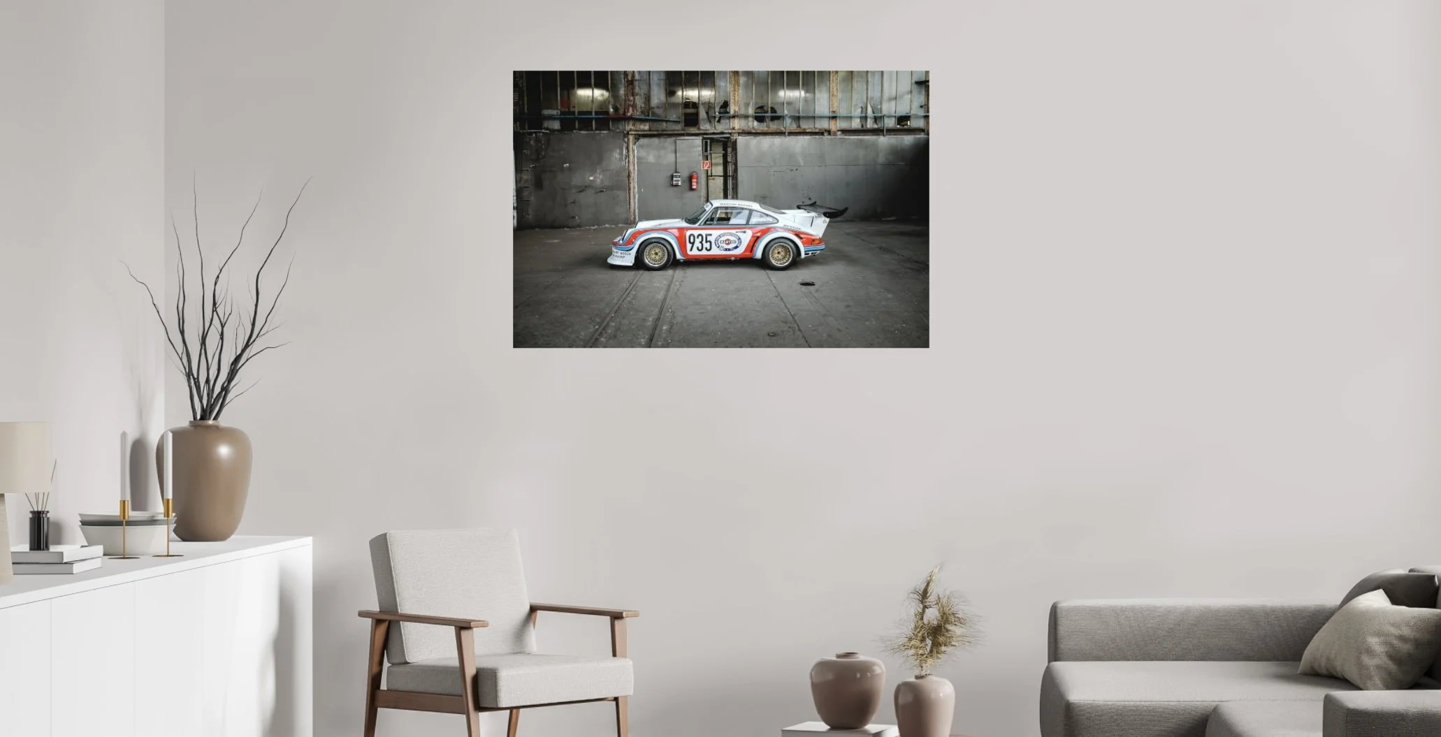 Wandfoto auf Aluminium Porsche 935