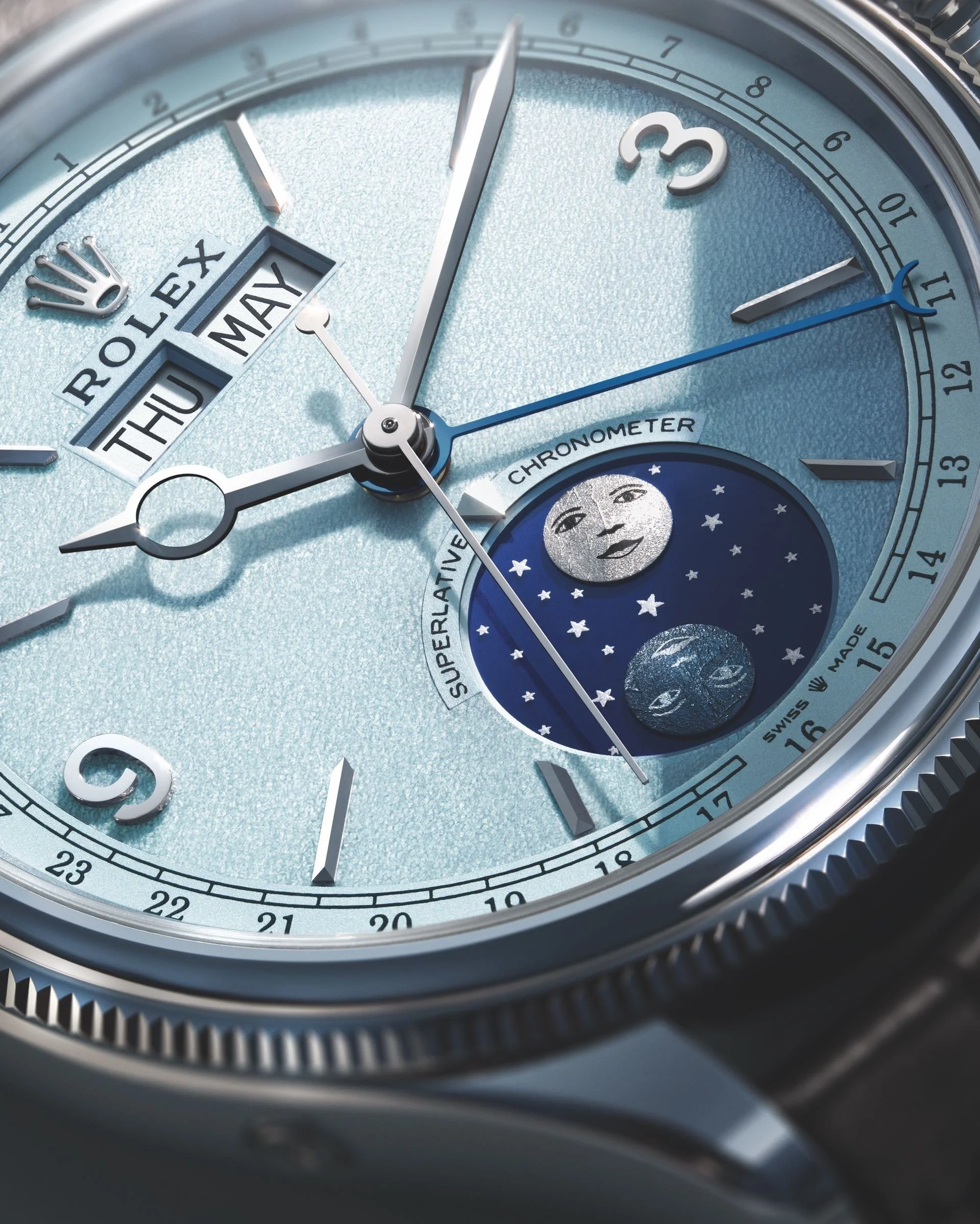 Rolex Perpetual Padellone Platin Detail