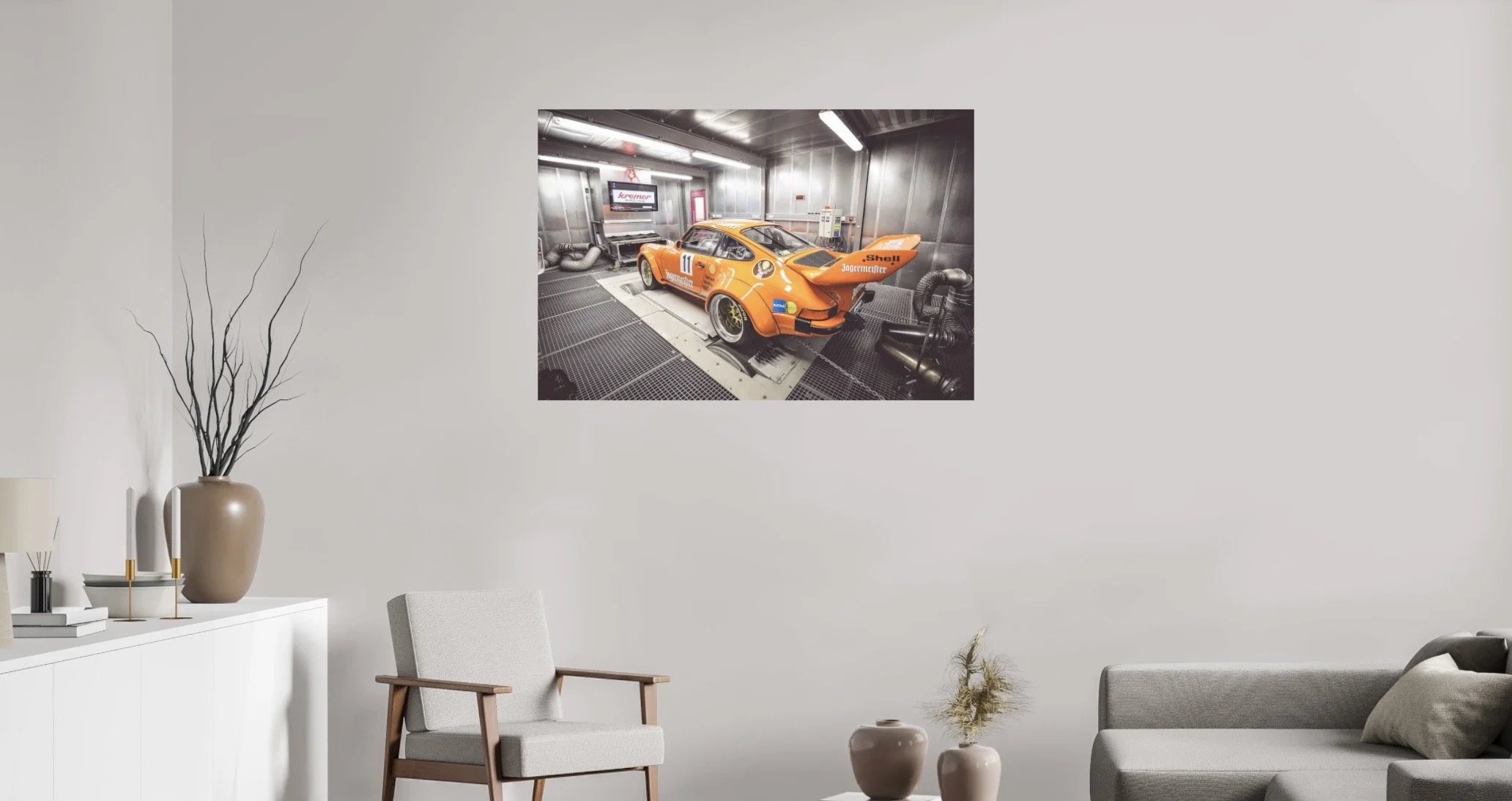 Wandbild Porsche 934 Kremer Racing Jägermeister