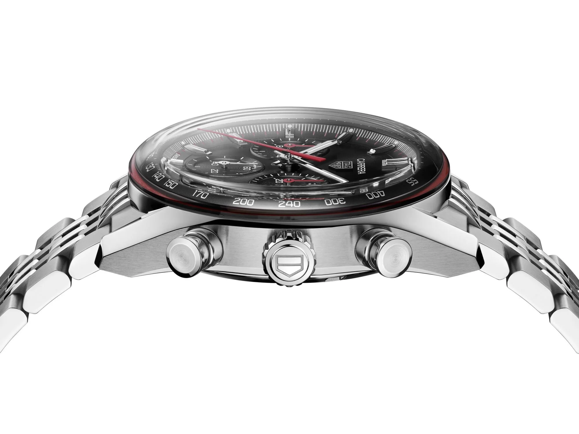 TAG Heuer Carrera 2026 schwarz rot Glassbox