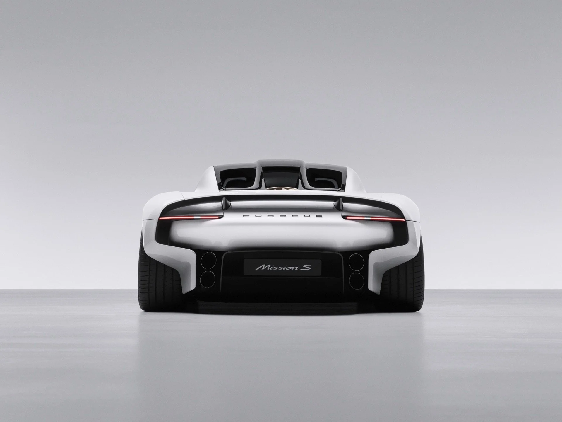 Porsche Mission S Supersportwagen Heck