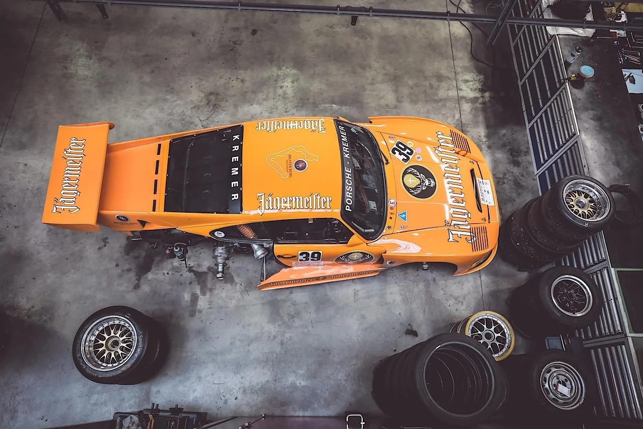 Wandfoto auf Aluminium Kremer-Porsche 935 K3 Jägermeister