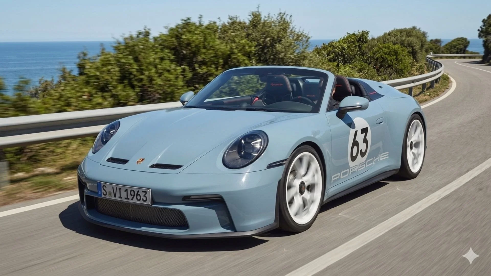 Porsche 992 Speedster Computerretusche