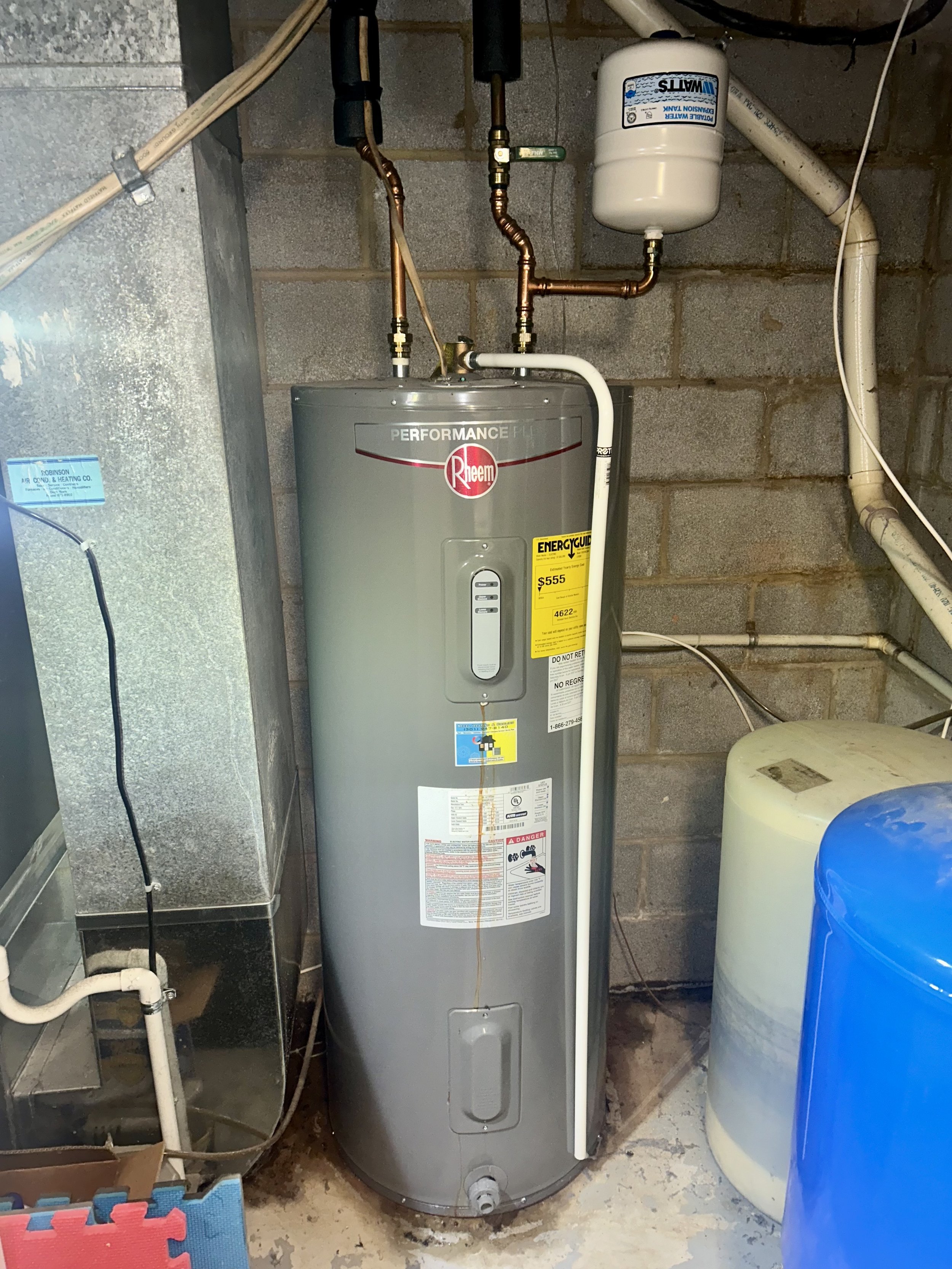 Before (Electric Water Heater Installation)