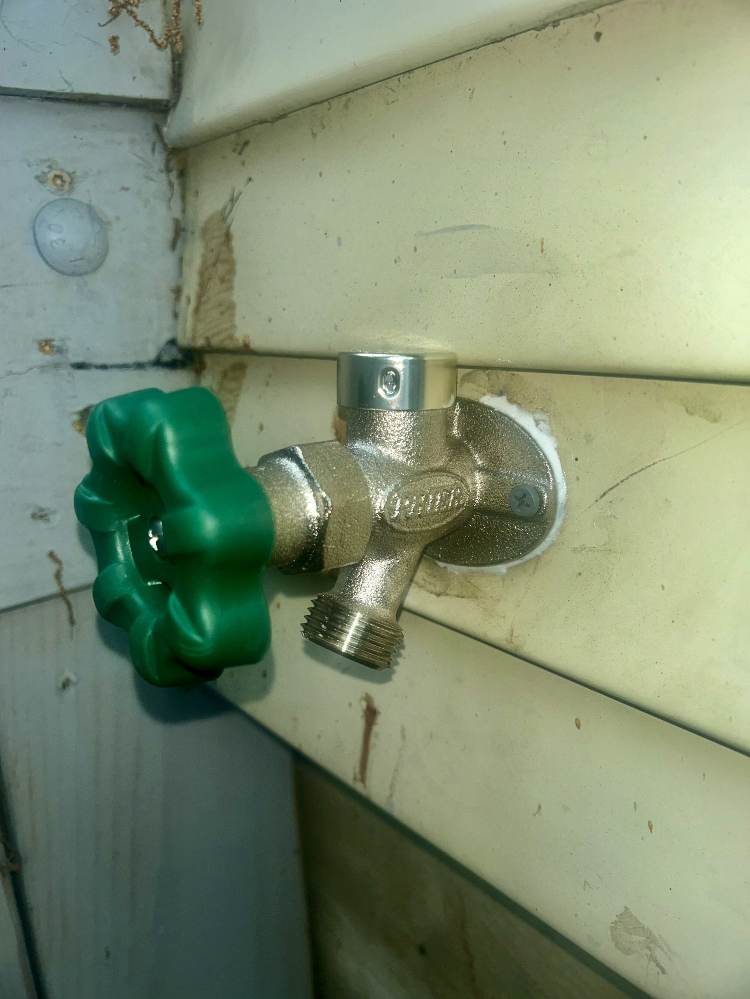 After Frost proof Hose Bib Installation