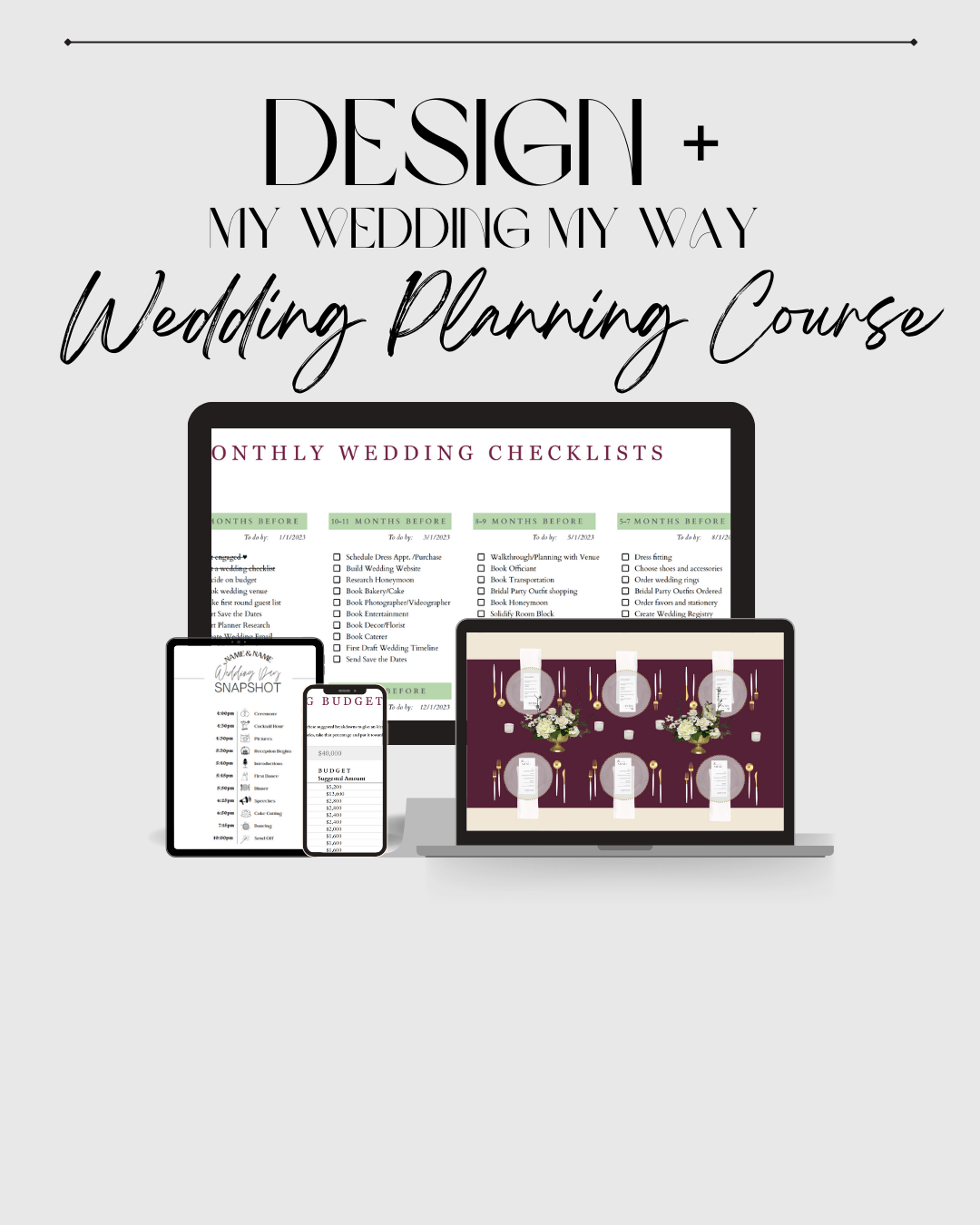 Design Studio + My Wedding My Way