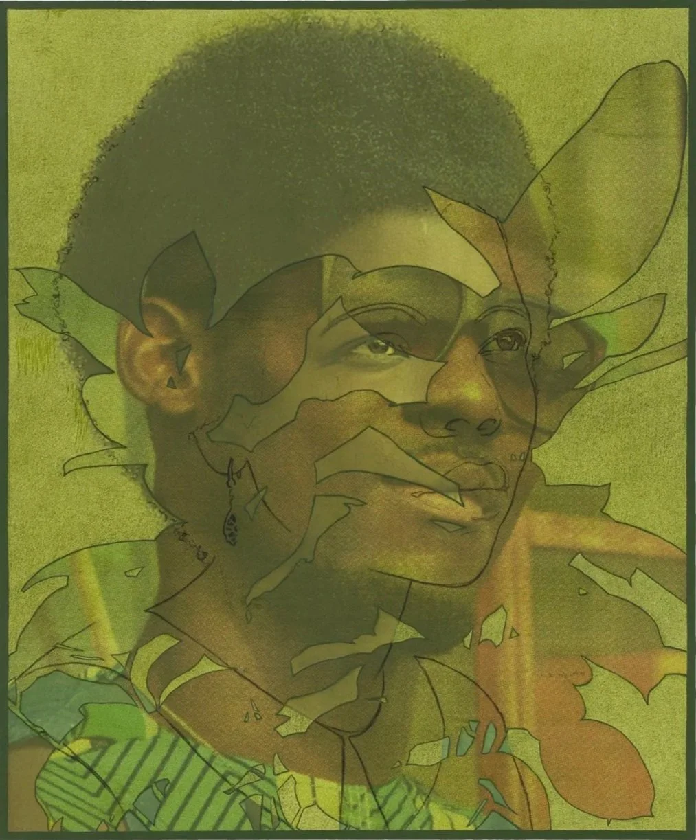 Njideka Akunyili Crosby,
Smooth and Good, 2019.
Collage, acrylic, color pencil and charcoal on panel
24 x 20 inches
60.96 x 50.8 cm
© Njideka Akunyili Crosby
Courtesy the artist, Victoria Miro, and David Zwirner
Photo: Jeff McLane