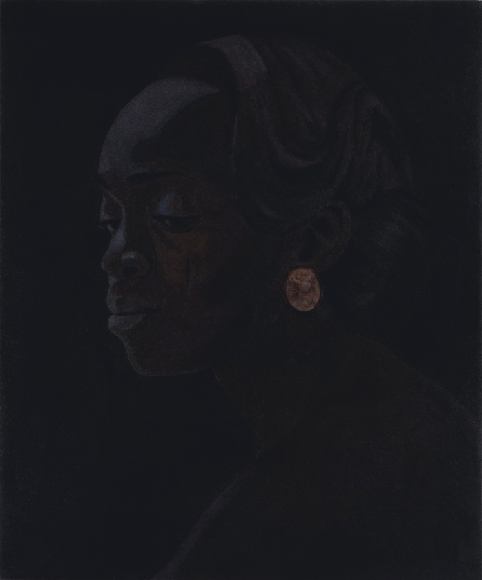 Njideka Akunyili Crosby,
Janded, 2012.
Acrylic, collage, and oil on panel
20 x 24 in.
50.8 x 60.96 cm
© Njideka Akunyili Crosby
Courtesy the artist, Victoria Miro, and David Zwirner
Photo: Marc Bernier