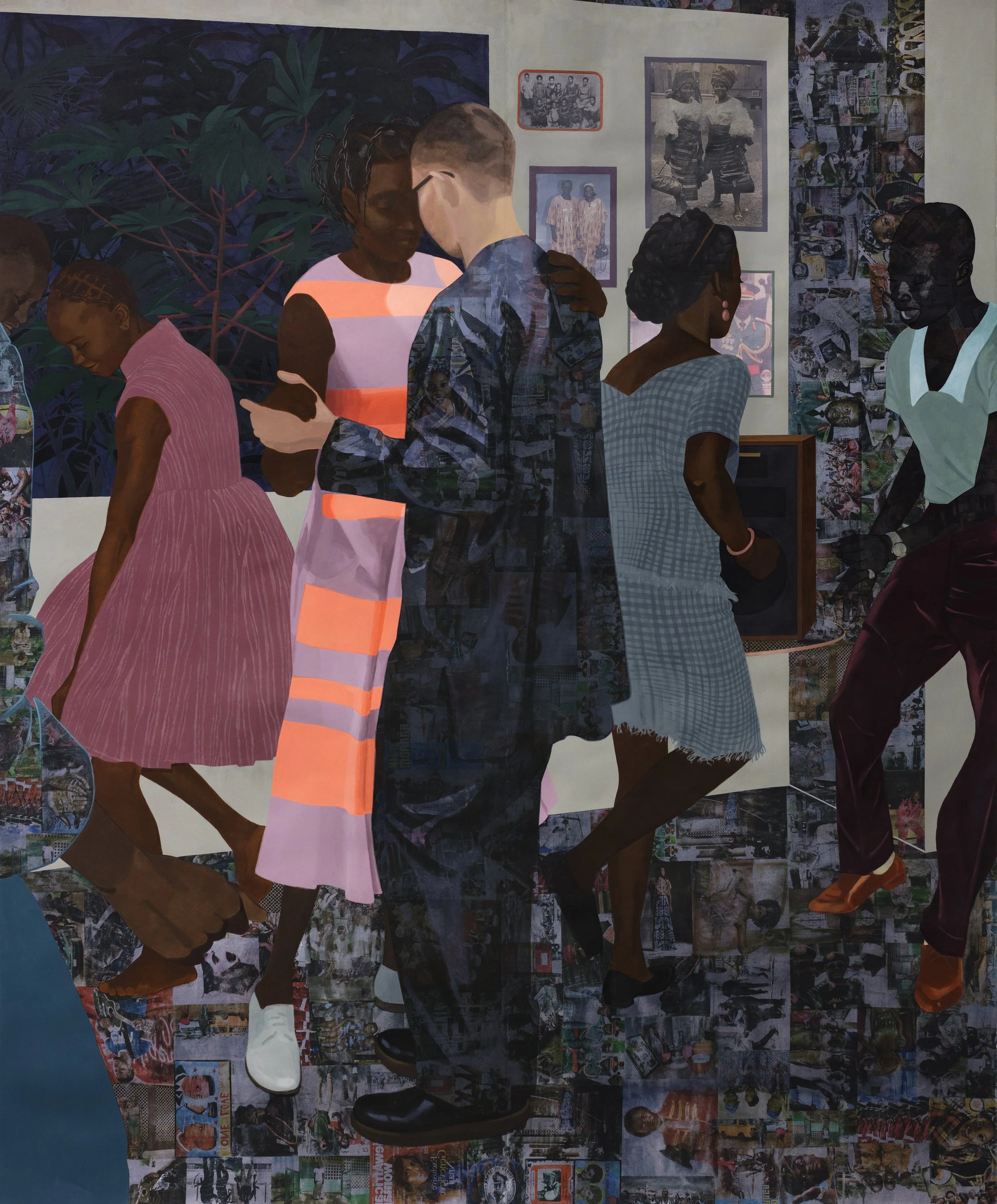 Njideka Akunyili Crosby,
When the Going Is Smooth and Good, 2017.
Acrylic, transfers, colored pencil, charcoal, and collage on paper
101 x 83.5 in
256.54 x 212.09 cm
© Njideka Akunyili Crosby
Courtesy of the artist, Victoria Miro, and David Zwirner
P