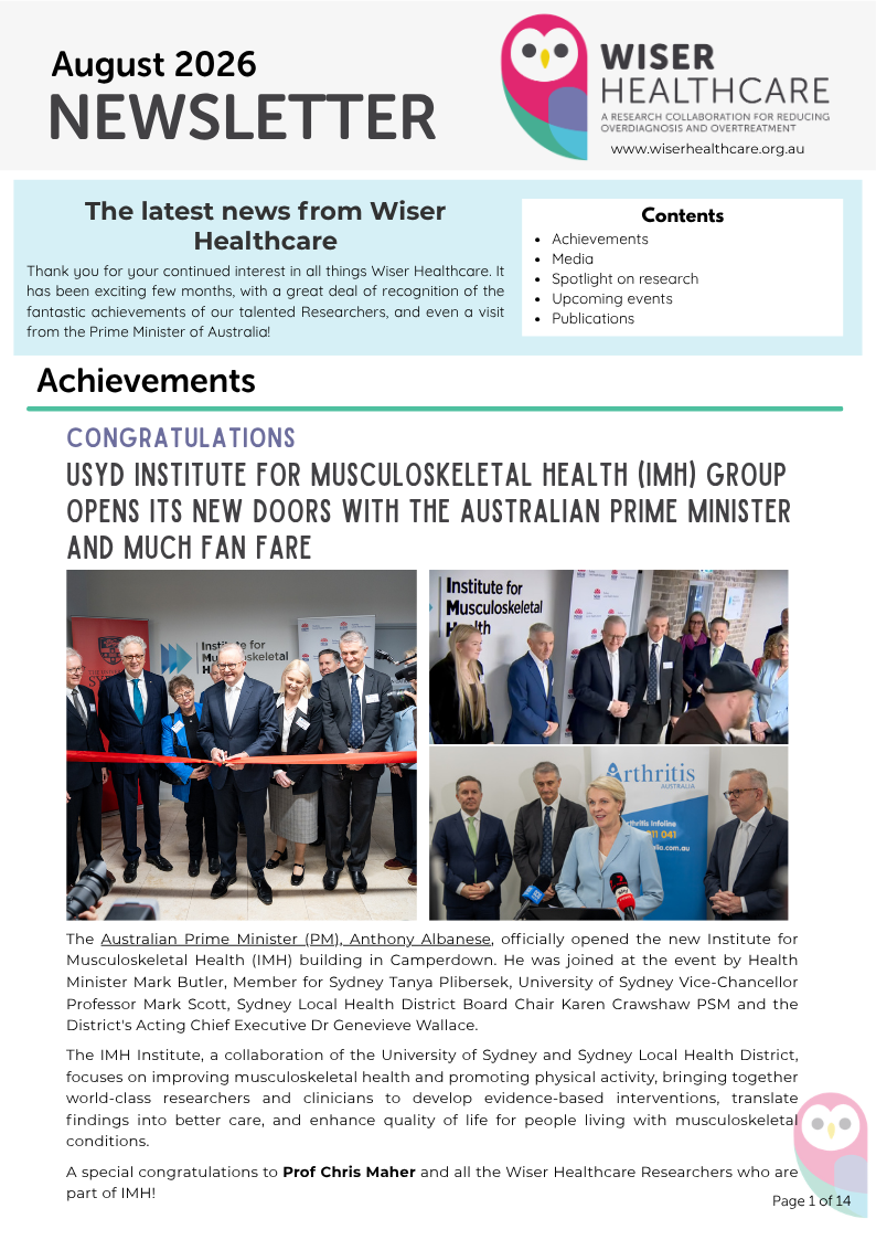 Newsletter - August 2026