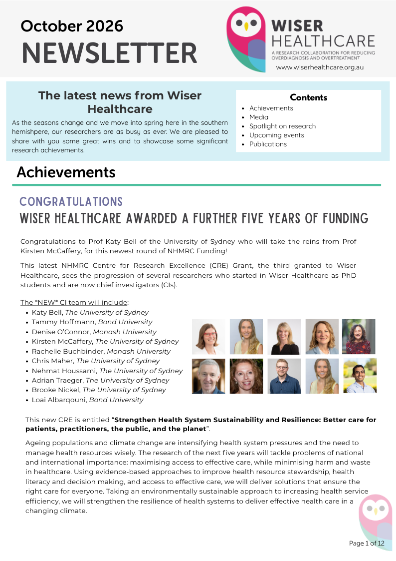 Newsletter - October 2026