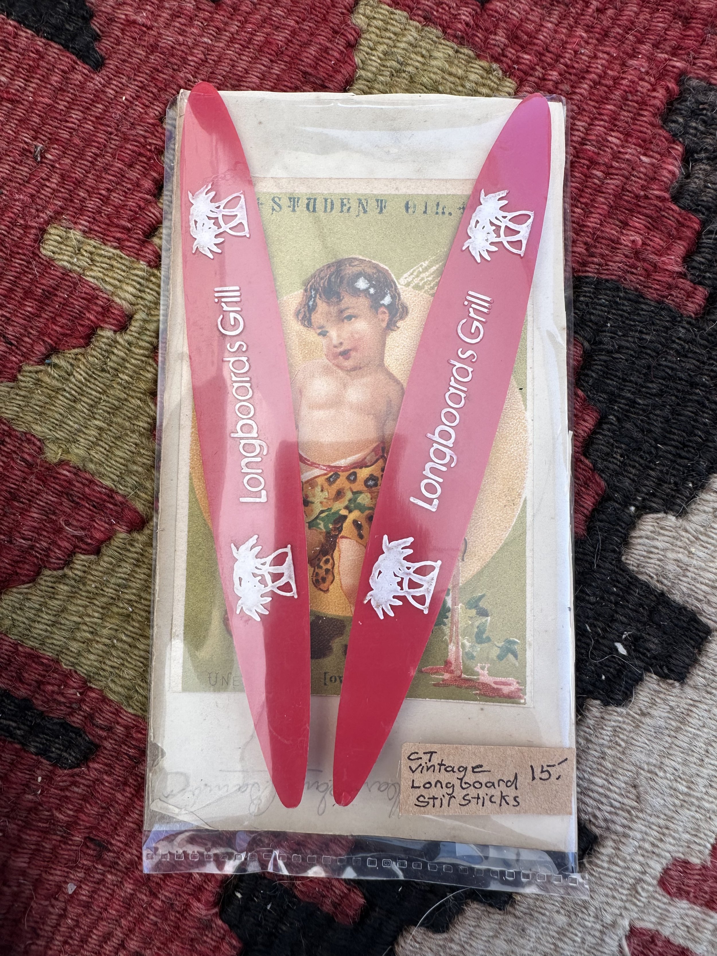 Vintage Longboard Stir Sticks