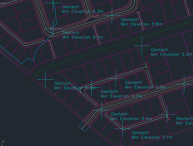 Mangawhai Central grading constraints and earthworks model