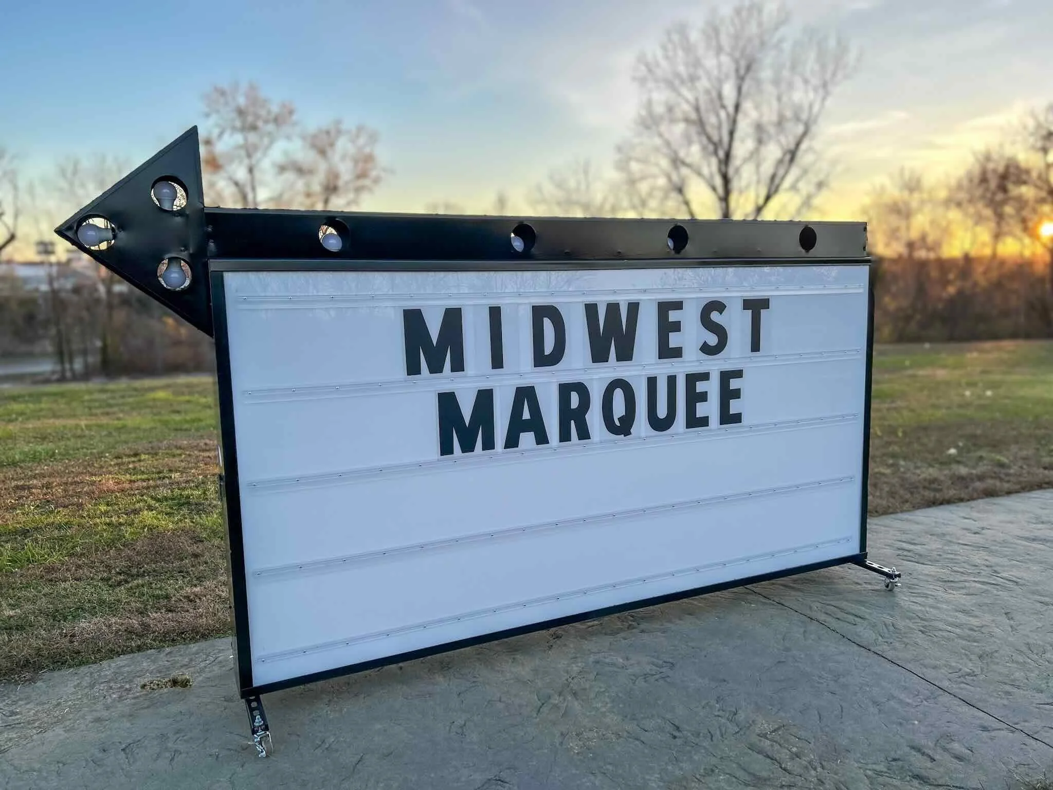 midwest marquee title sign for rent