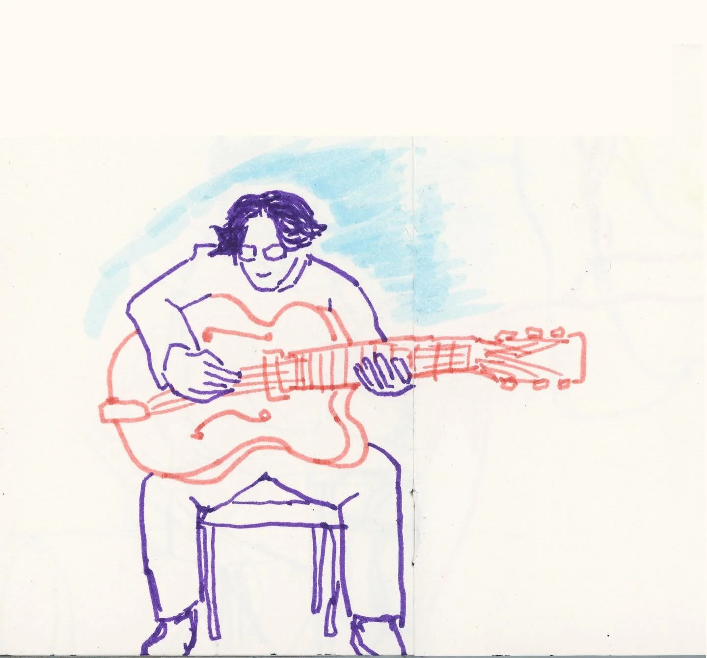 Trying out some new pens at @ornithologyjazzclub 🖊️ 

@pasqualegrassomusic #joemagnarelli