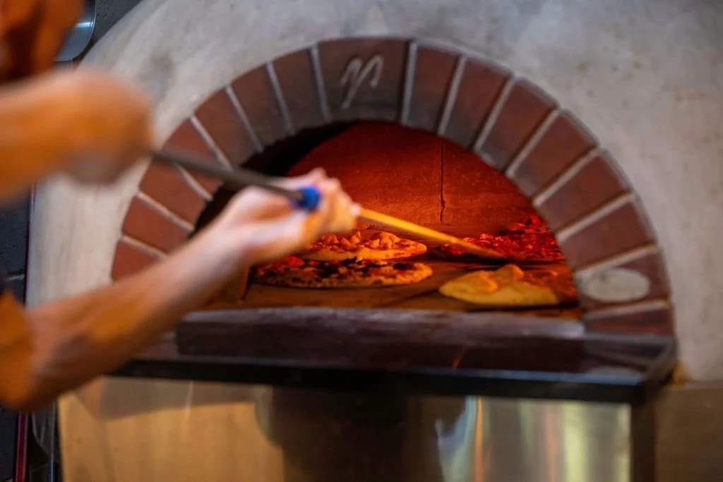 Pizza in woodfired oven at Byron Bay Roadhouse