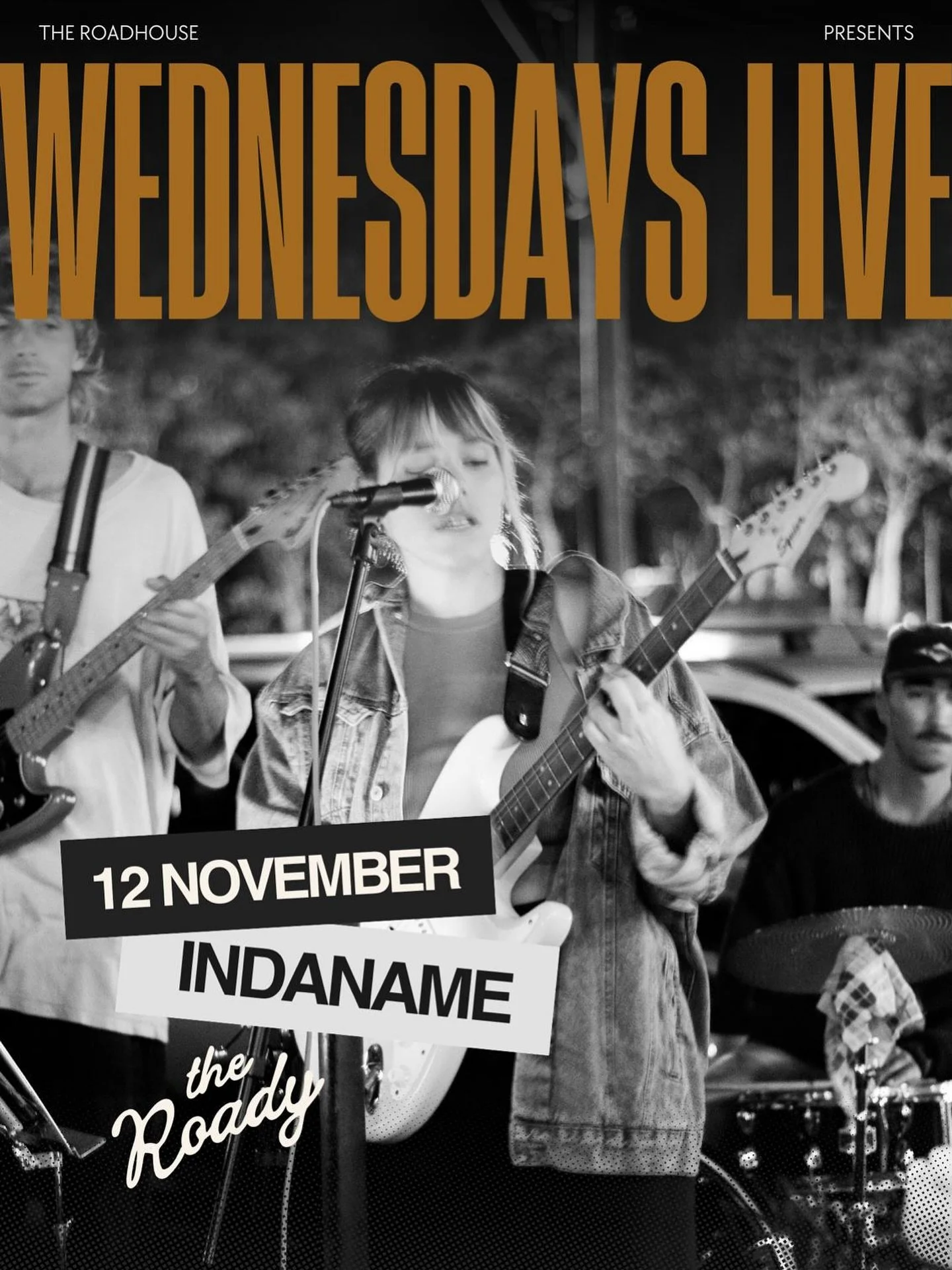 Big day today! We launch our new dinner menu + INDANAME return to The Roady to immerse you in smooth sounds - all in da name of soul. This time they come with sax + keys 🎹 💛 Expect soul, funk, hip hop, pop - anything w heart + groove 🎶 

Byron Bay