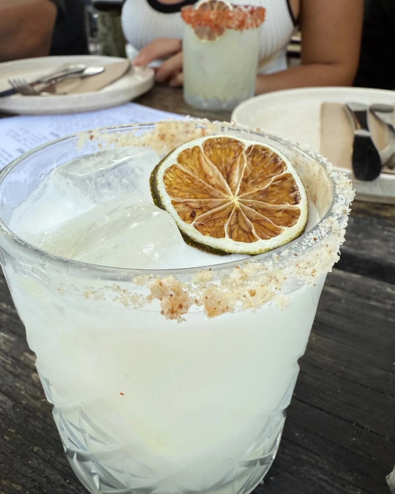 Coconut up front, its spicey friend hangin in the back, our new margs are going down a treat! All start with freshly squeezed lime + Casamigos tequila 🍋&zwj;🟩