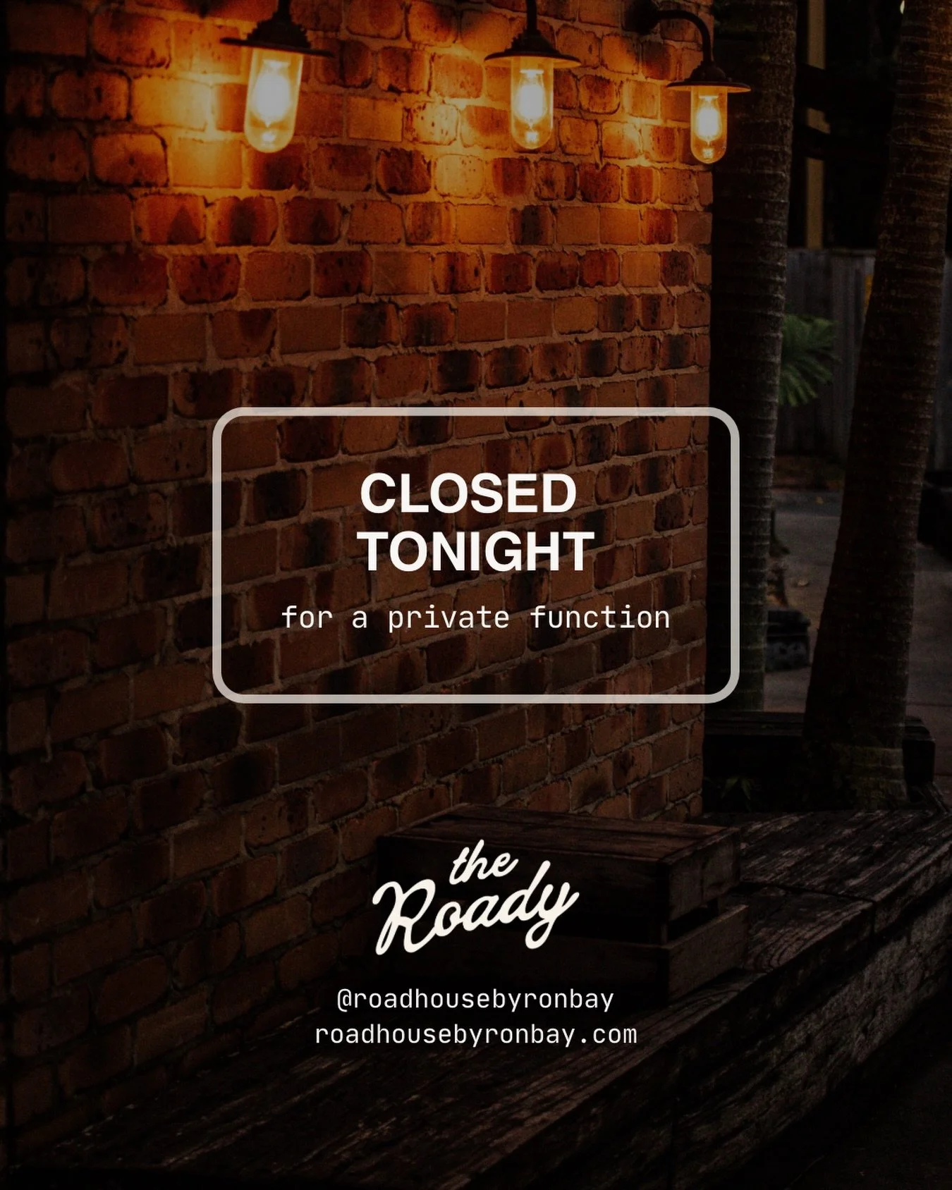 We&rsquo;re closed Thursday 5 March for a private function. Trading as normal across the weekend!