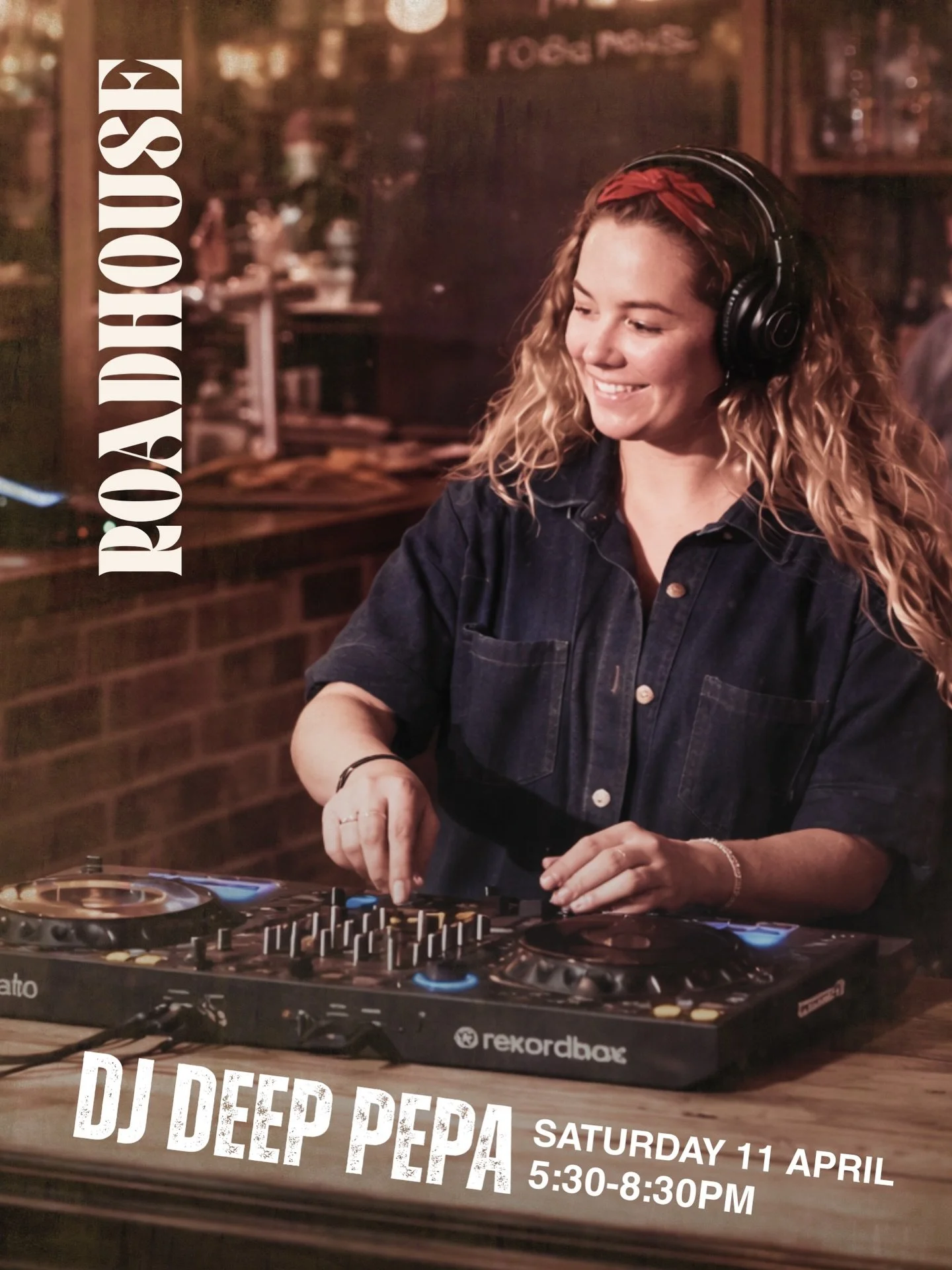 Putting some PEP in your Saturday night step w Dj Deep Pepa at The Roady from 5:30PM 🎧 🌅 🌴