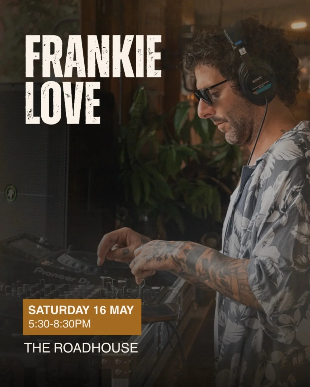 Weekend plans? We got you 🌴The Roadhouse open 7am-2pm daily, w nights from 5pm Wed-Sat. Frankie Love soundtracking Sat dinner this week: start early, stay late ! 💛