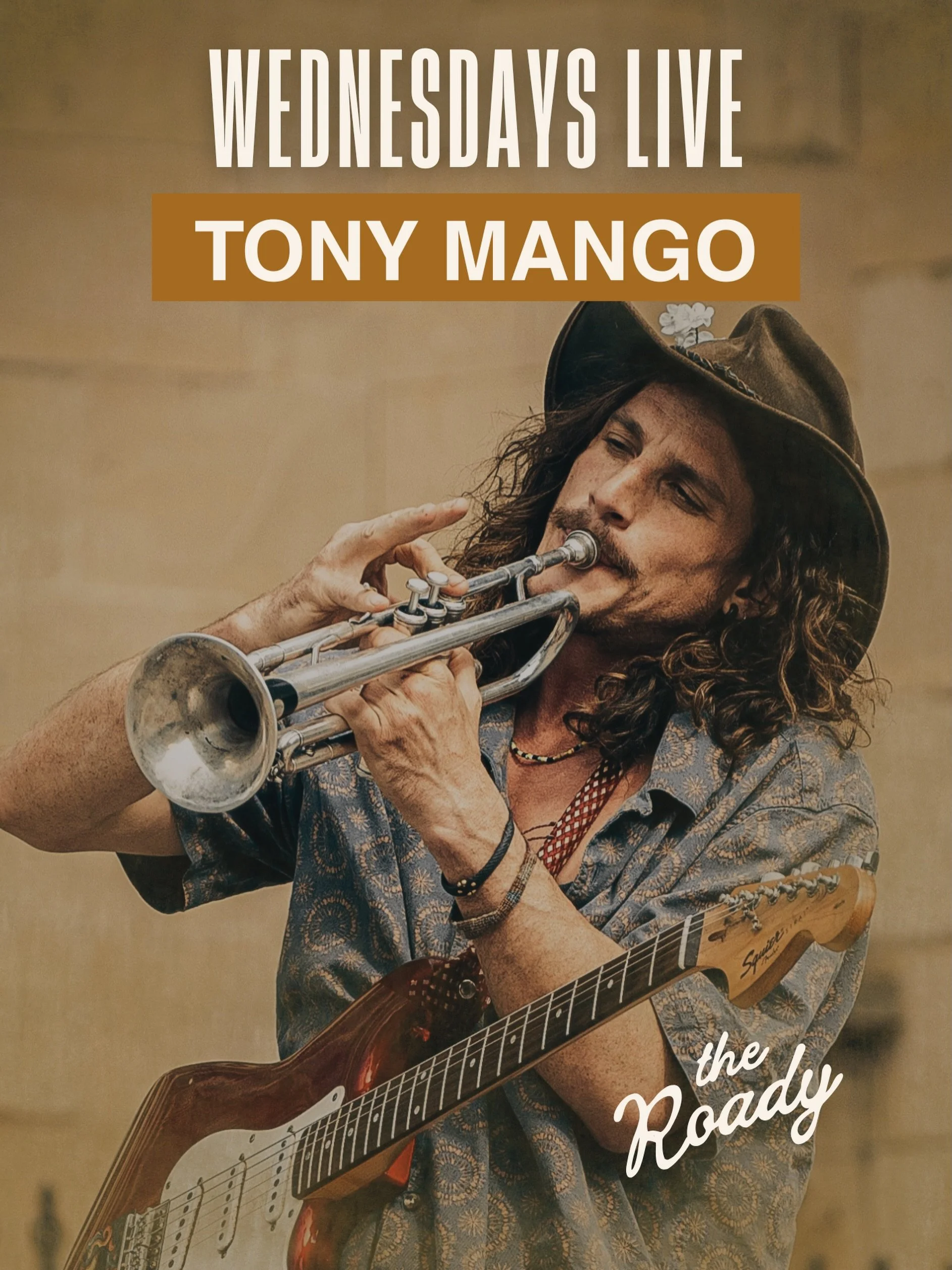 🎶 TONIGHT: WED 20 MAY 🎶 @tonymangomusic live. One man, a loop pedal, and a wild mix of beatbox, guitar, trumpet, didge, harmonica and soulful vocals. Roots, reggae, funk, soul &amp; blues &mdash; fresh off a festival run through Europe, the UK and 