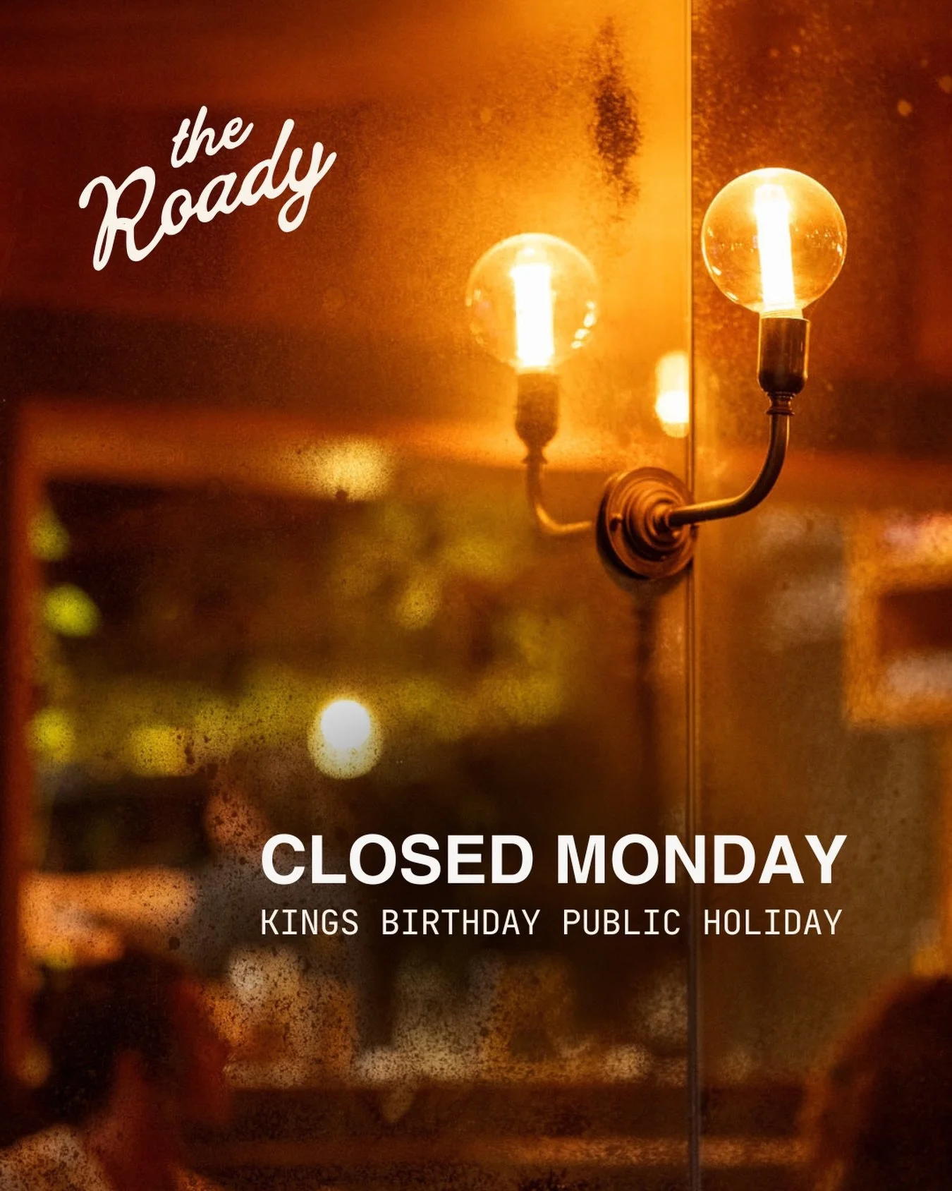 Royal duties call 👑 Mainly sleeping in. We&rsquo;re closed Monday 8 June for the King&rsquo;s bday public holiday. Back on Tuesday x