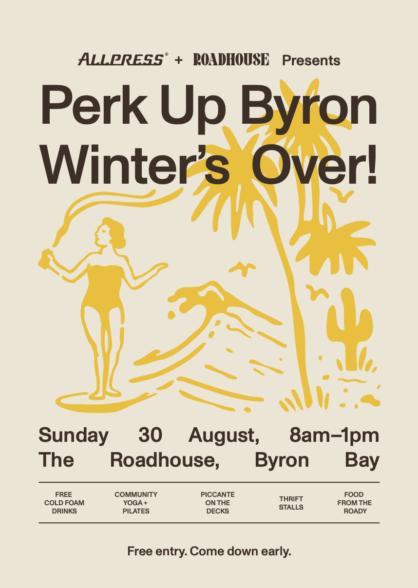 PERK UP BYRON Community Event at The Roadhouse Byron Bay