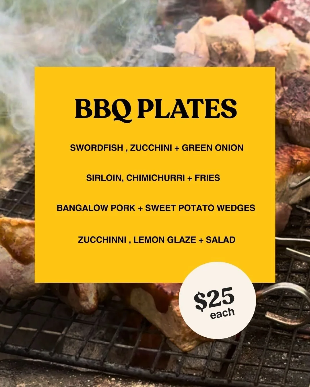 Roadhouse Beats + BBQ Sunday Sesh Menu