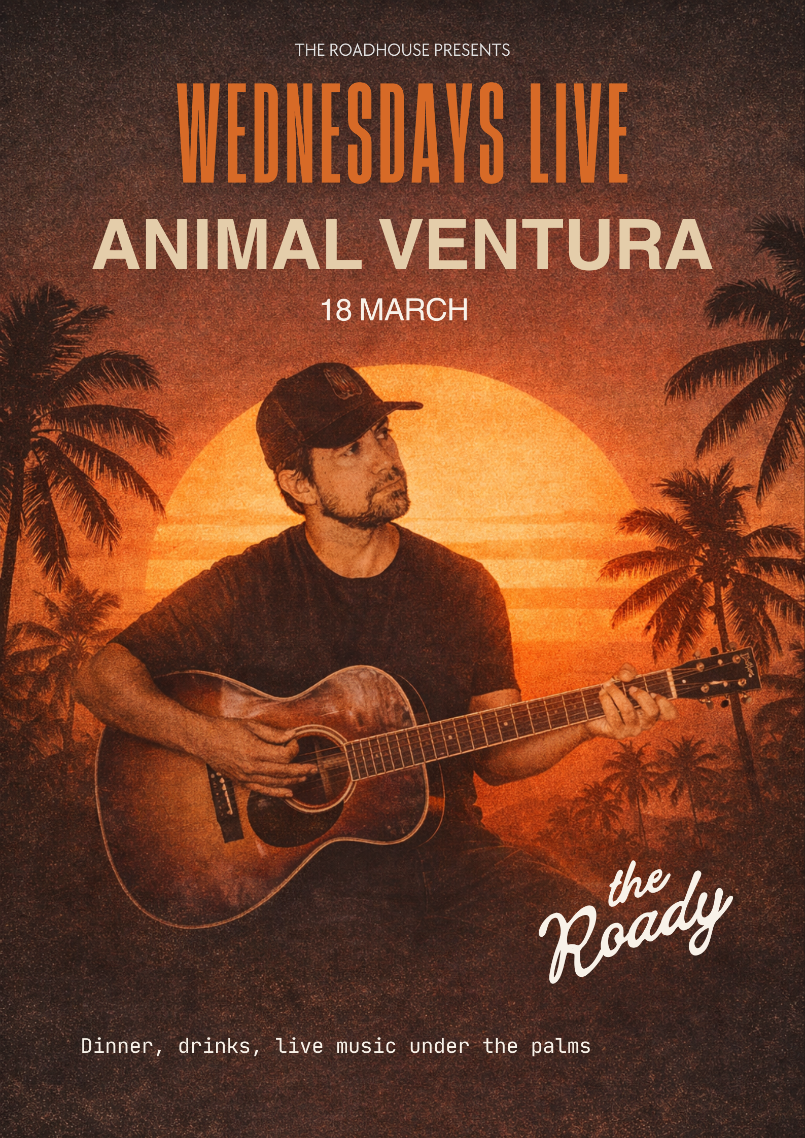 Animal Venture Live music at The Roadhouse Byron Bay 18 February