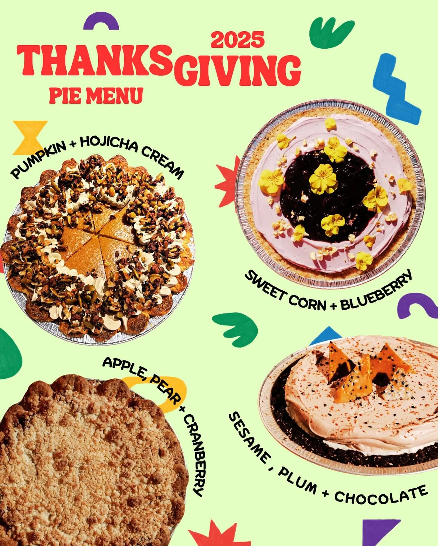 As promised!! Thanksgiving pies ready to be ordered @ the link in my bio for day before Thanksgiving pickup!! you can also order a pastry box for this coming Saturday to get in the holiday eatin spirit!!! Feel free to DM me with any questions or to o