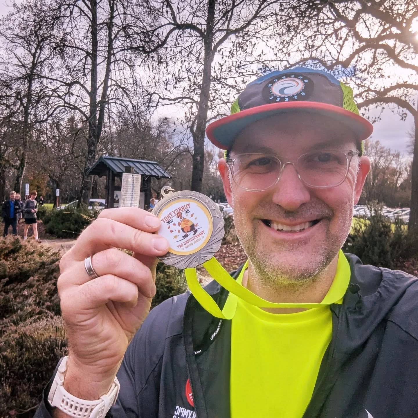 Turkey Trot time! 30 second PR to end the season and the age-group title. Time for some food.

#eugeneturkeytrot