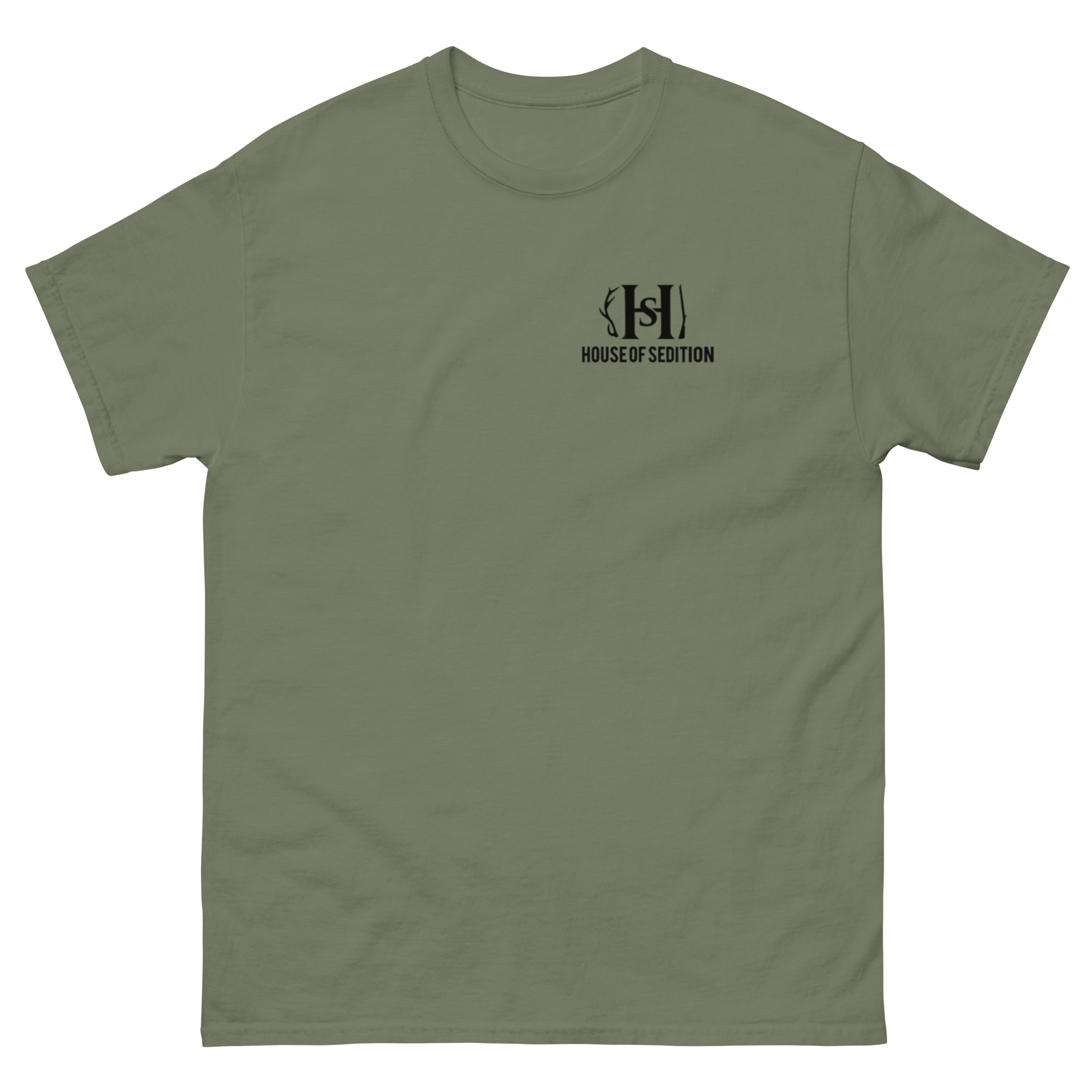 unisex-classic-tee-military-green-front-67466fc904559.png
